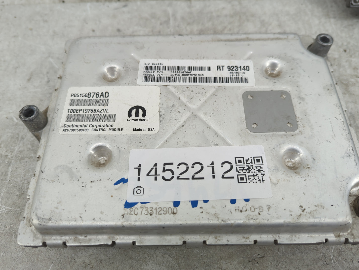 2015 Dodge Caravan PCM Engine Control Computer ECU ECM PCU OEM P/N:P05150876AD P68243676AF, A2C7391590400, T00EP1975BAZVL Fi