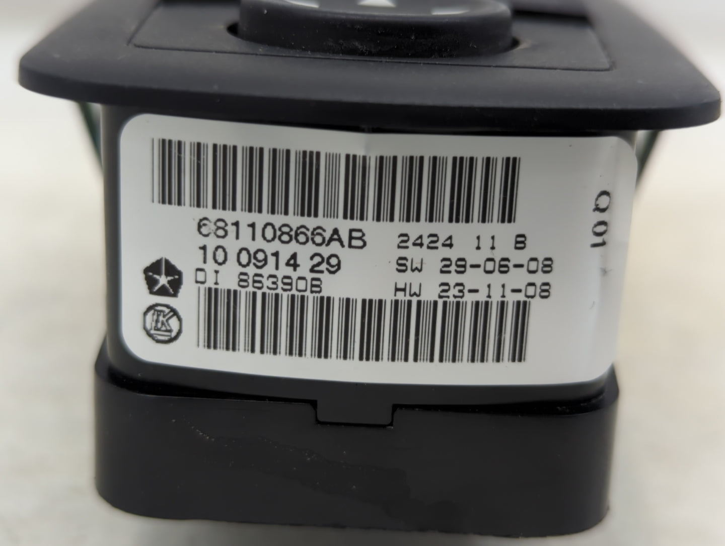 2015 Dodge Caravan Master Power Window Switch Replacement Driver Side Left P/N:68110866AB Fits Fits 2012 2013 2014 2016 OEM 