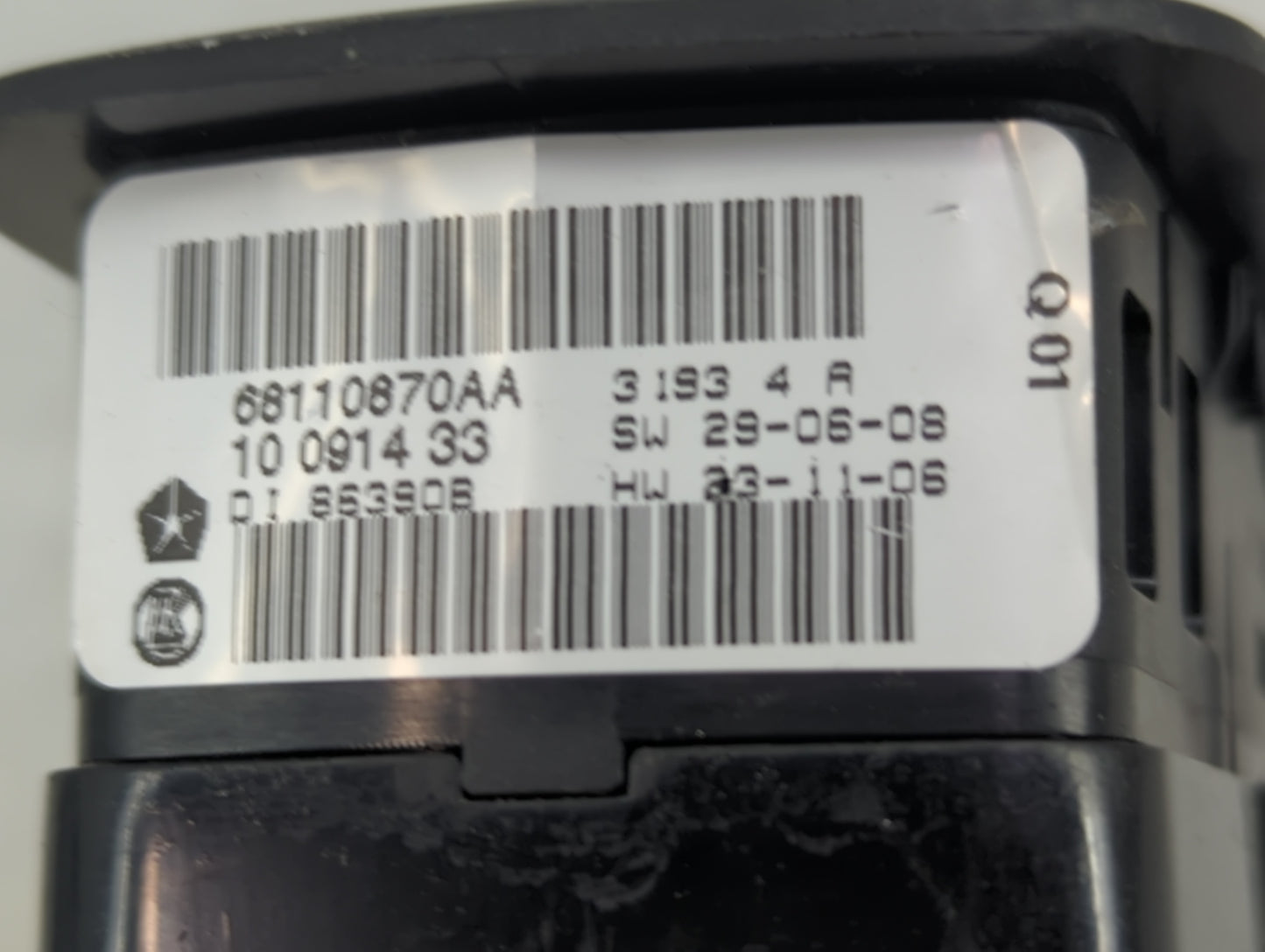 2015 Dodge Caravan Master Power Window Switch Replacement Driver Side Left P/N:10 0914 33 68110870AA Fits Fits 2012 2013 201