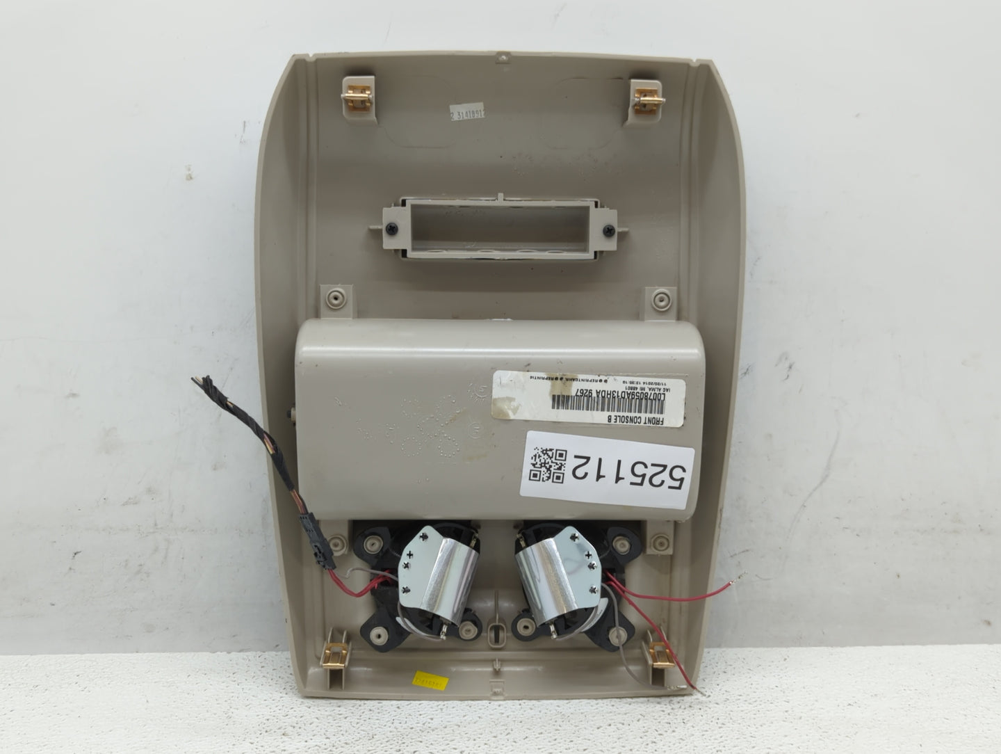 2015 Dodge Caravan Overhead Roof Console - Oemusedautoparts1.com