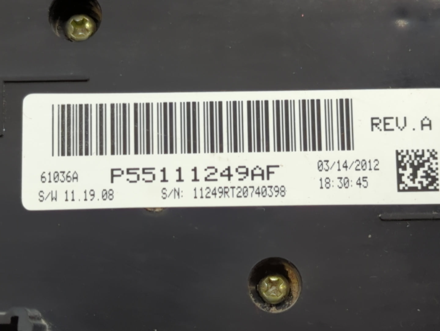 2015 Dodge Caravan Climate Control Module Temperature AC/Heater Replacement P/N:P55111249AH P55111249AF Fits OEM Used Auto P
