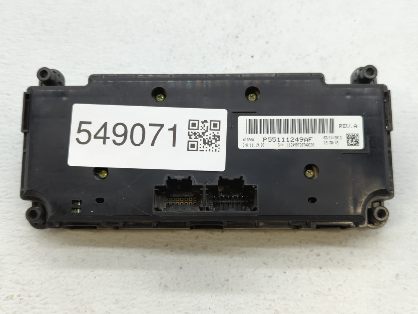 2015 Dodge Caravan Climate Control Module Temperature AC/Heater Replacement P/N:P55111249AH P55111249AF Fits OEM Used Auto P