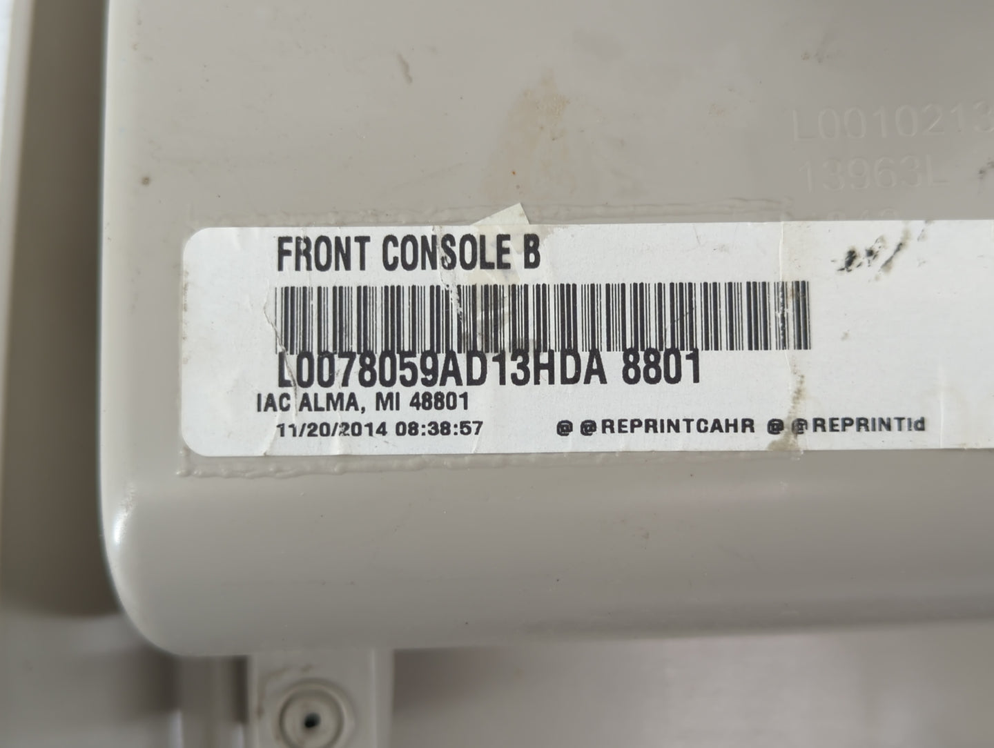 2015 Dodge Caravan Overhead Roof Console - Oemusedautoparts1.com