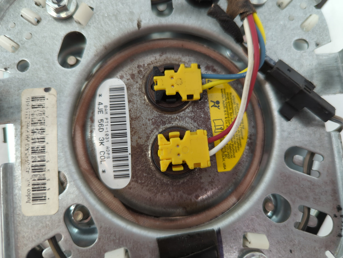 2015 Dodge Caravan Air Bag Driver Left Steering Wheel Mounted P/N:P1QK29DX9AG Fits Fits 2013 2014 2016 2017 2018 2019 2020 O