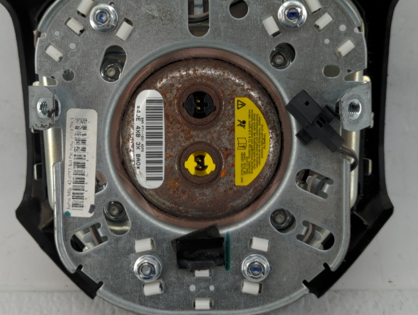 2015 Dodge Caravan Air Bag Driver Left Steering Wheel Mounted P/N:P1QK29DX9AG Fits Fits 2013 2014 2016 2017 2018 2019 2020 O