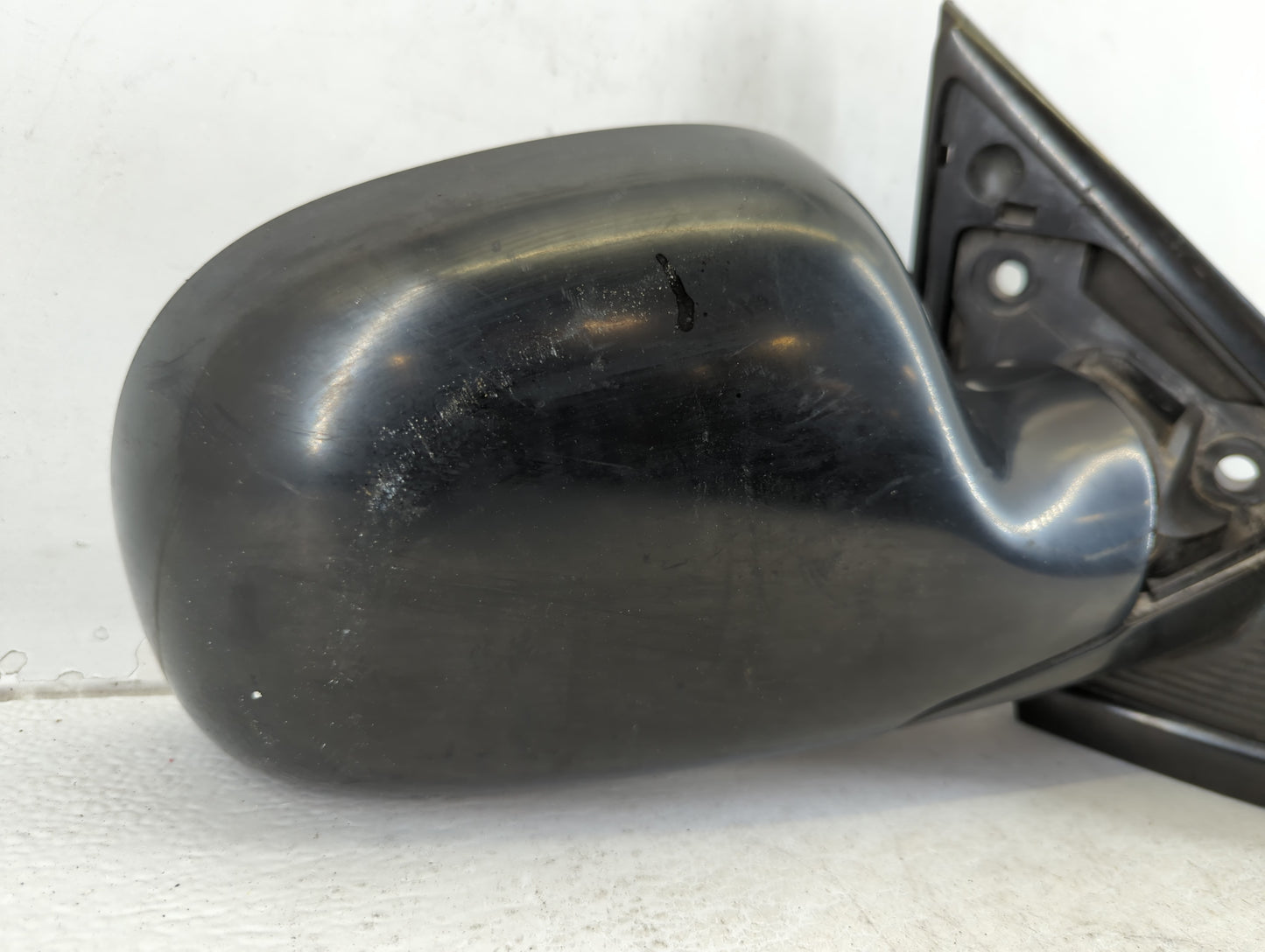 Dodge Caravan Passenger Right Side View Manual Door Mirror Black - Oemusedautoparts1.com