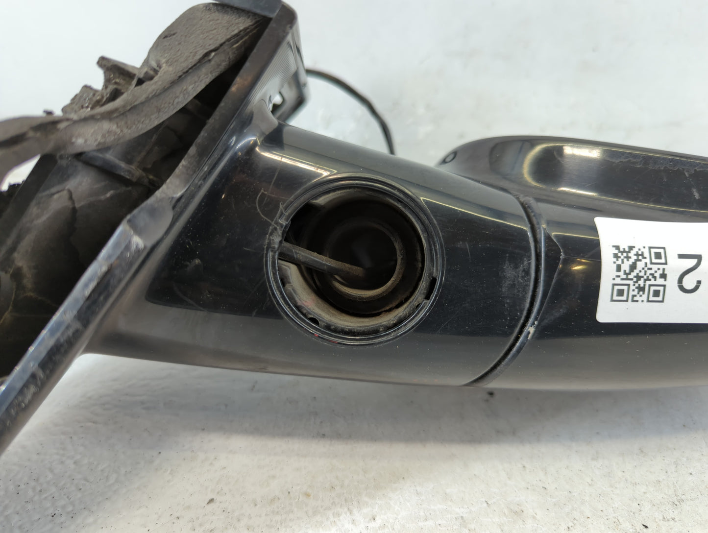 Dodge Caravan Passenger Right Side View Manual Door Mirror Black - Oemusedautoparts1.com