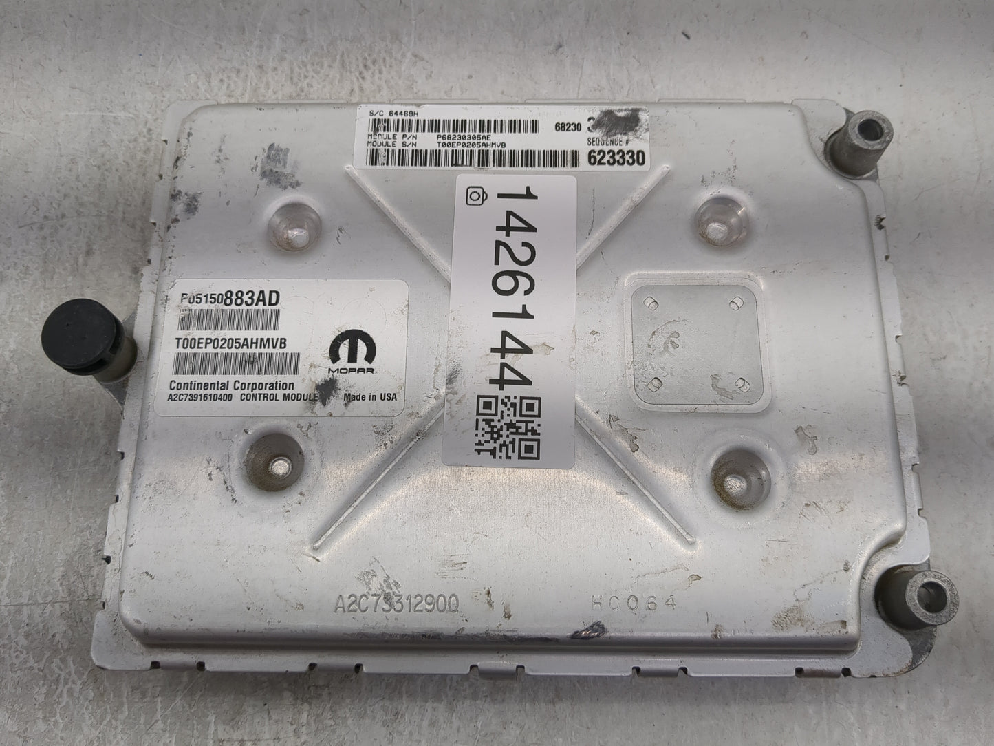 2015 Dodge Challenger PCM Engine Control Computer ECU ECM PCU OEM P/N:P05150883AD T00EP0205AHMVB, A2C7391610400, A2C73312900