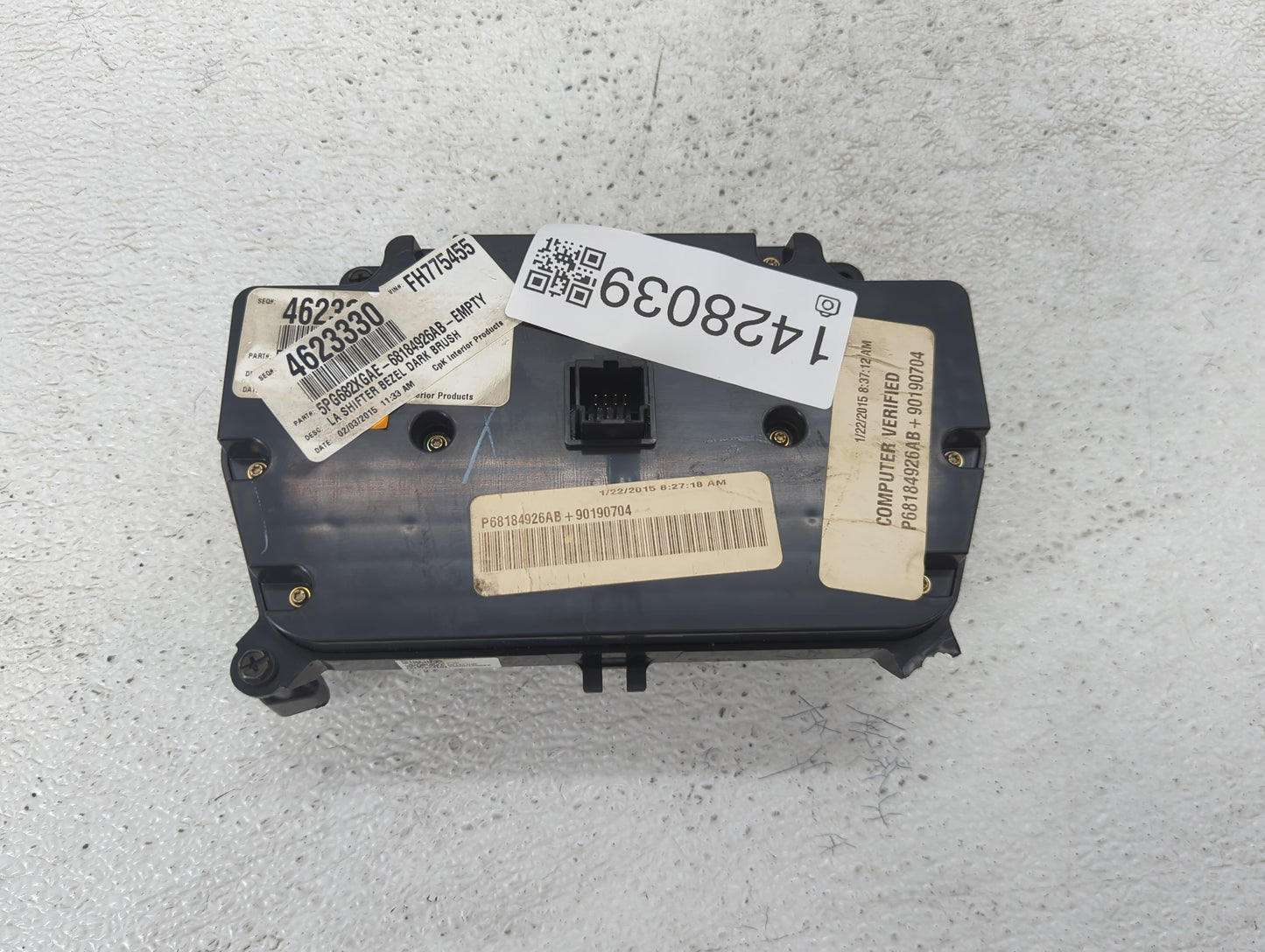 2015 Dodge Challenger Radio Control Panel - Oemusedautoparts1.com
