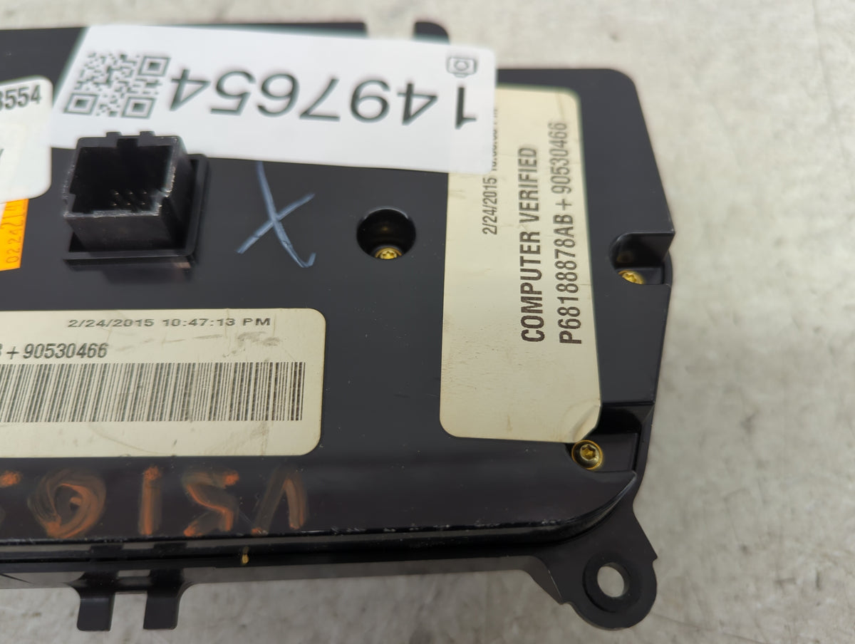 2015-2016 Dodge Challenger Climate Control Module Temperature AC/Heater Replacement P/N:P68188878AB 90530466 Fits Fits 2015 