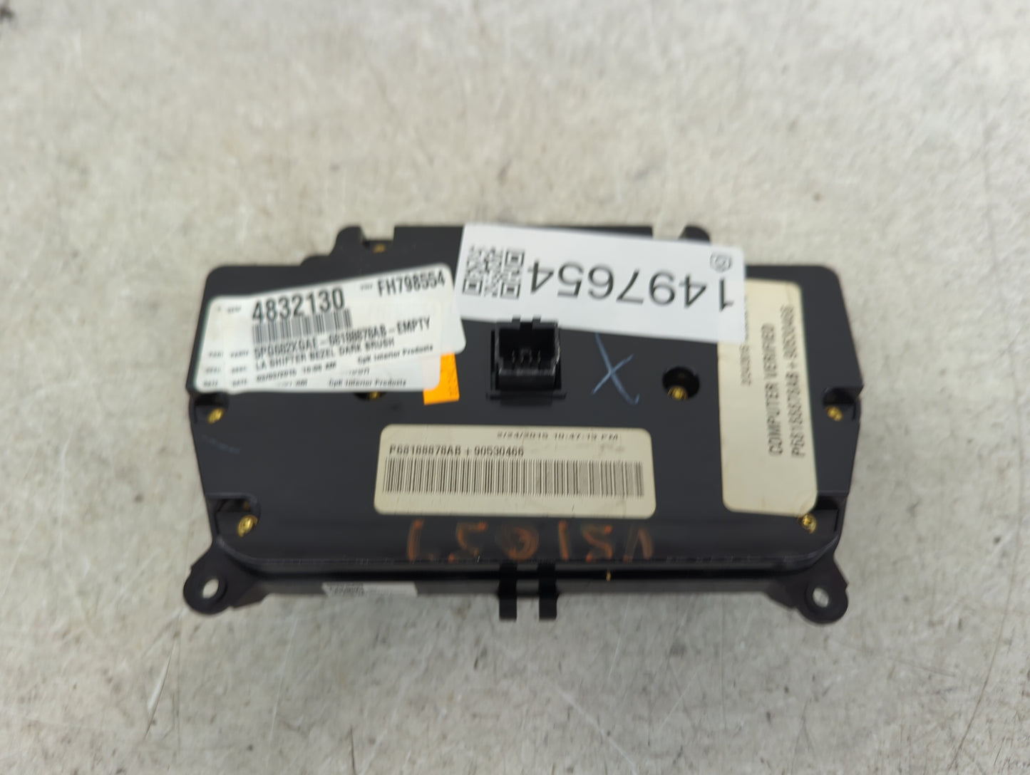 2015-2016 Dodge Challenger Climate Control Module Temperature AC/Heater Replacement P/N:P68188878AB 90530466 Fits Fits 2015 