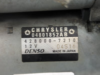 2011-2016 Dodge Challenger Car Starter Motor Solenoid OEM P/N:04801852AB 428000-7210 Fits Fits 2011 2012 2013 2014 2015 2016