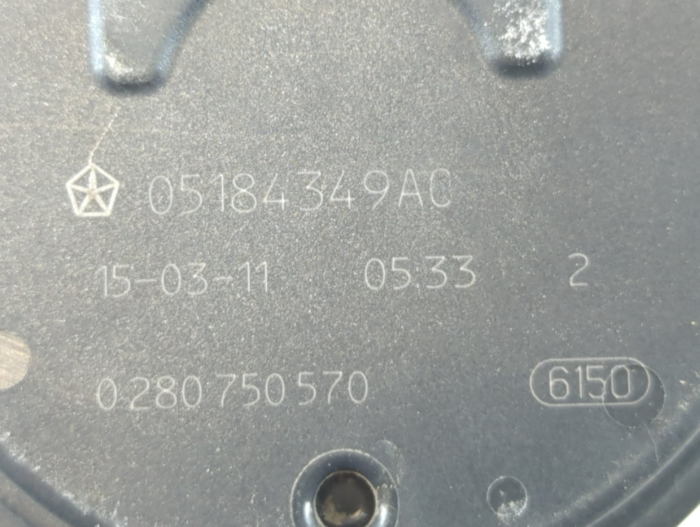 2011-2022 Dodge Challenger Throttle Body P/N:05184349AC 0 280 750 570 Fits OEM Used Auto Parts - Oemusedautoparts1.com