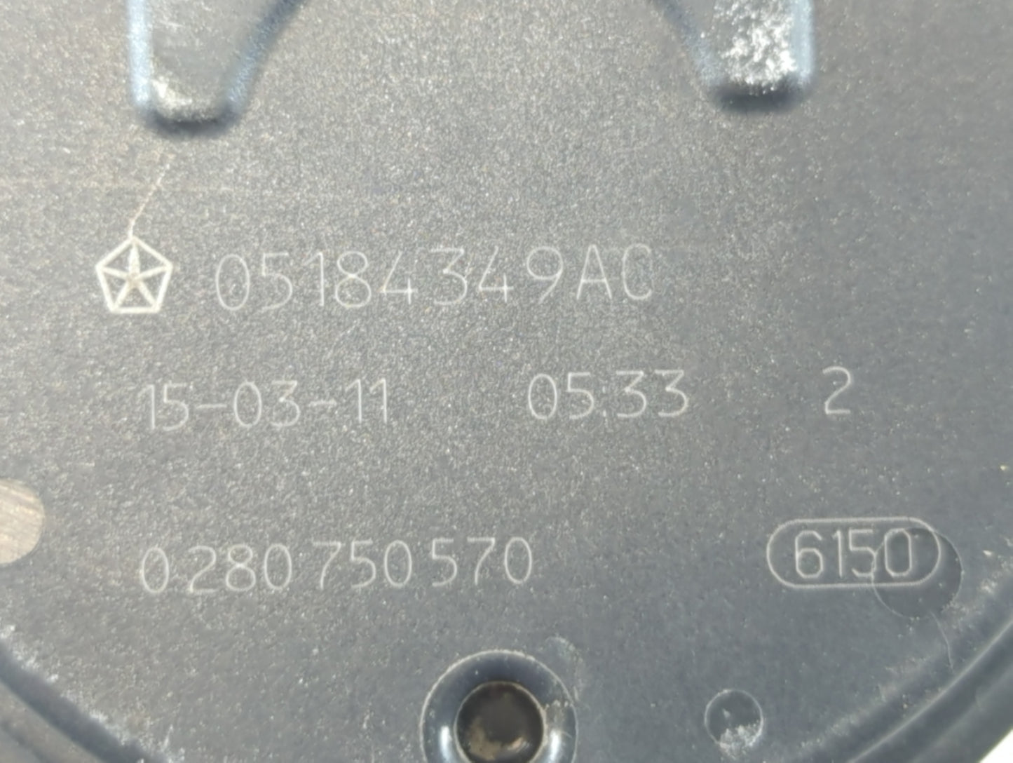 2011-2022 Dodge Challenger Throttle Body P/N:05184349AC 0 280 750 570 Fits OEM Used Auto Parts - Oemusedautoparts1.com