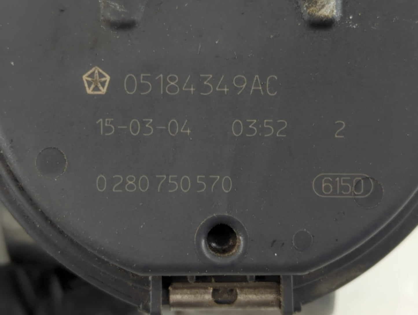 2011-2022 Dodge Challenger Throttle Body P/N:05184349AC 0280 750 570 Fits OEM Used Auto Parts - Oemusedautoparts1.com