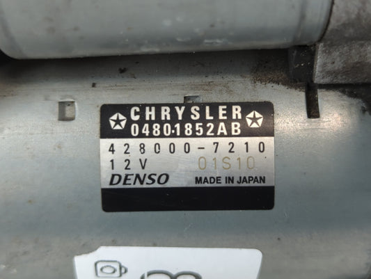 2011-2016 Dodge Challenger Car Starter Motor Solenoid OEM P/N:428000-7210 04801852AB Fits Fits 2011 2012 2013 2014 2015 2016 OEM Used Auto Parts