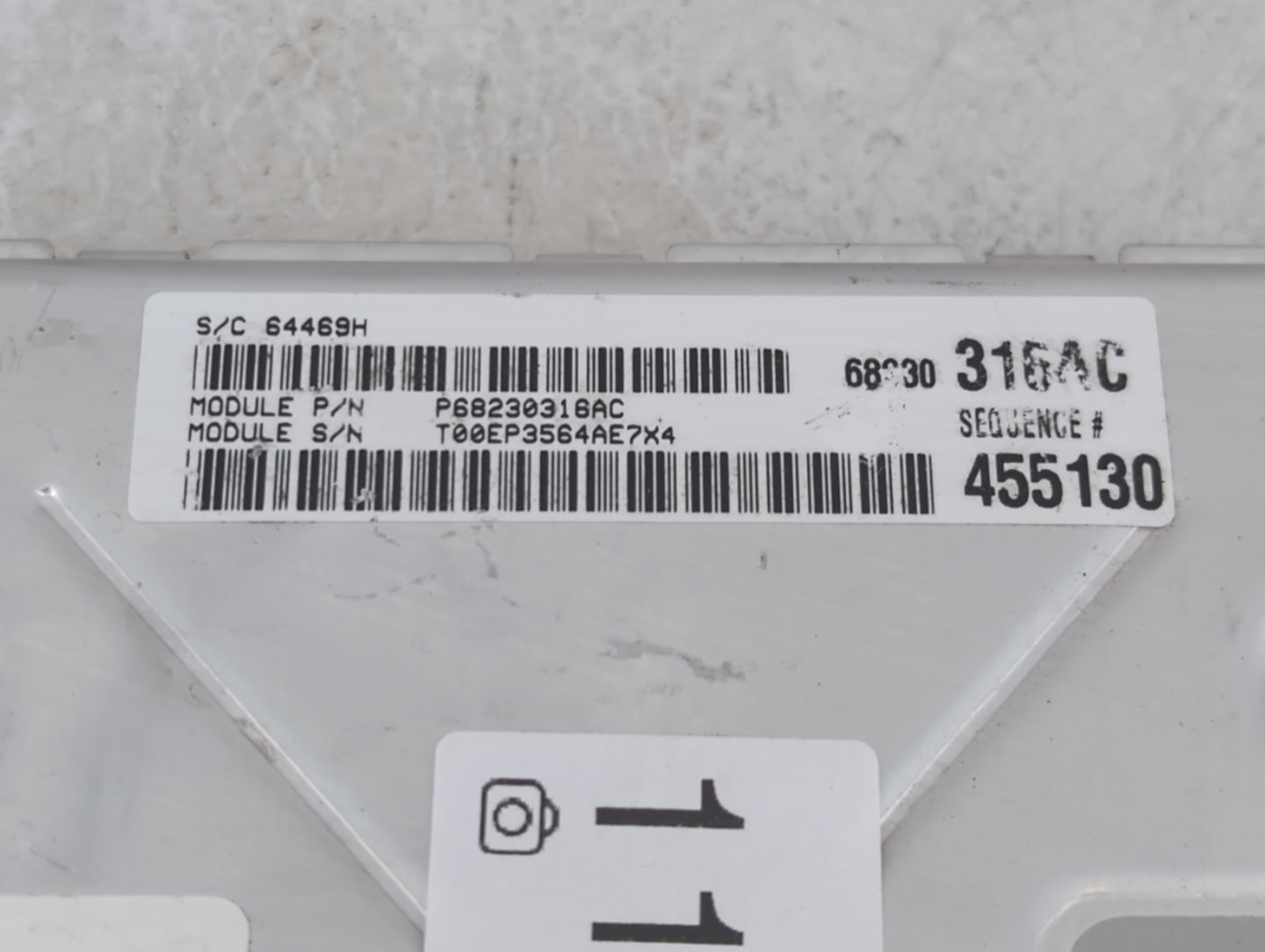 2015 Dodge Charger PCM Engine Control Computer ECU ECM PCU OEM P/N:P05150883AD BT4A-12A650-AXB Fits OEM Used Auto Parts - Oe