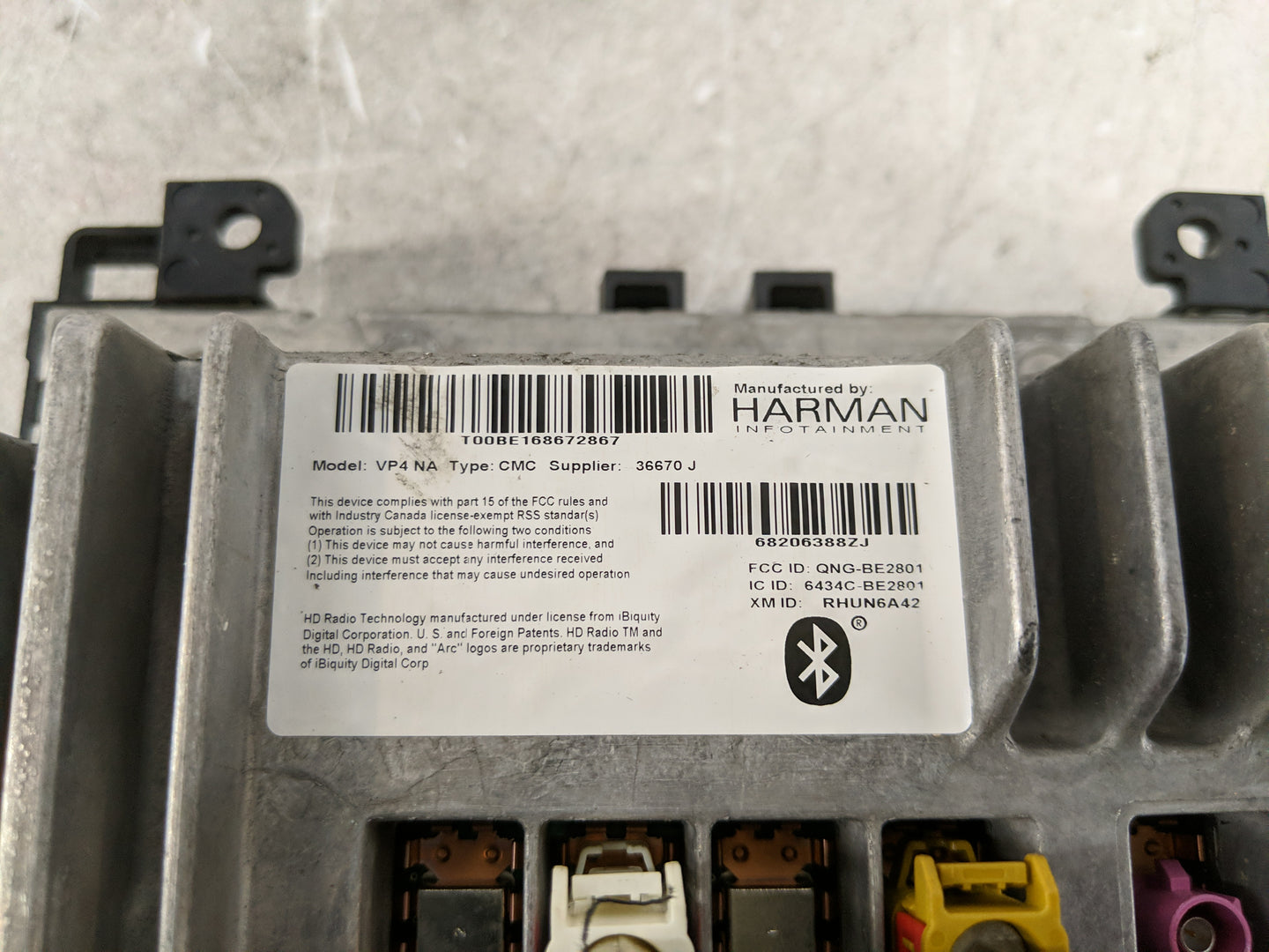 2015 Dodge Charger Radio AM FM Cd Player Receiver Replacement P/N:T00BE168672867 Fits OEM Used Auto Parts - Oemusedautoparts