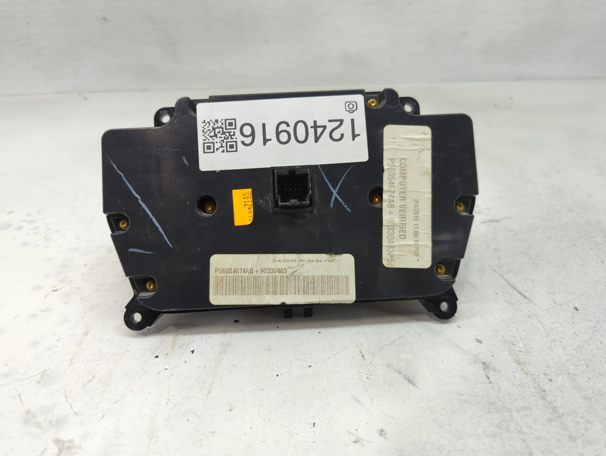 2015 Dodge Charger Climate Control Module Temperature AC/Heater Replacement P/N:P68254007AG Fits Fits 2016 2017 OEM Used Aut