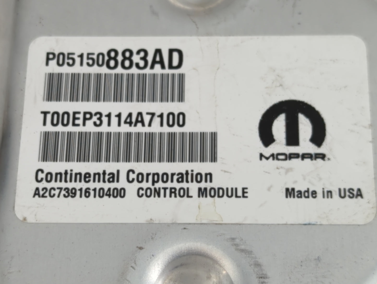 2015 Dodge Charger PCM Engine Control Computer ECU ECM PCU OEM P/N:P68230316AC P05150883AD Fits OEM Used Auto Parts - Oemuse