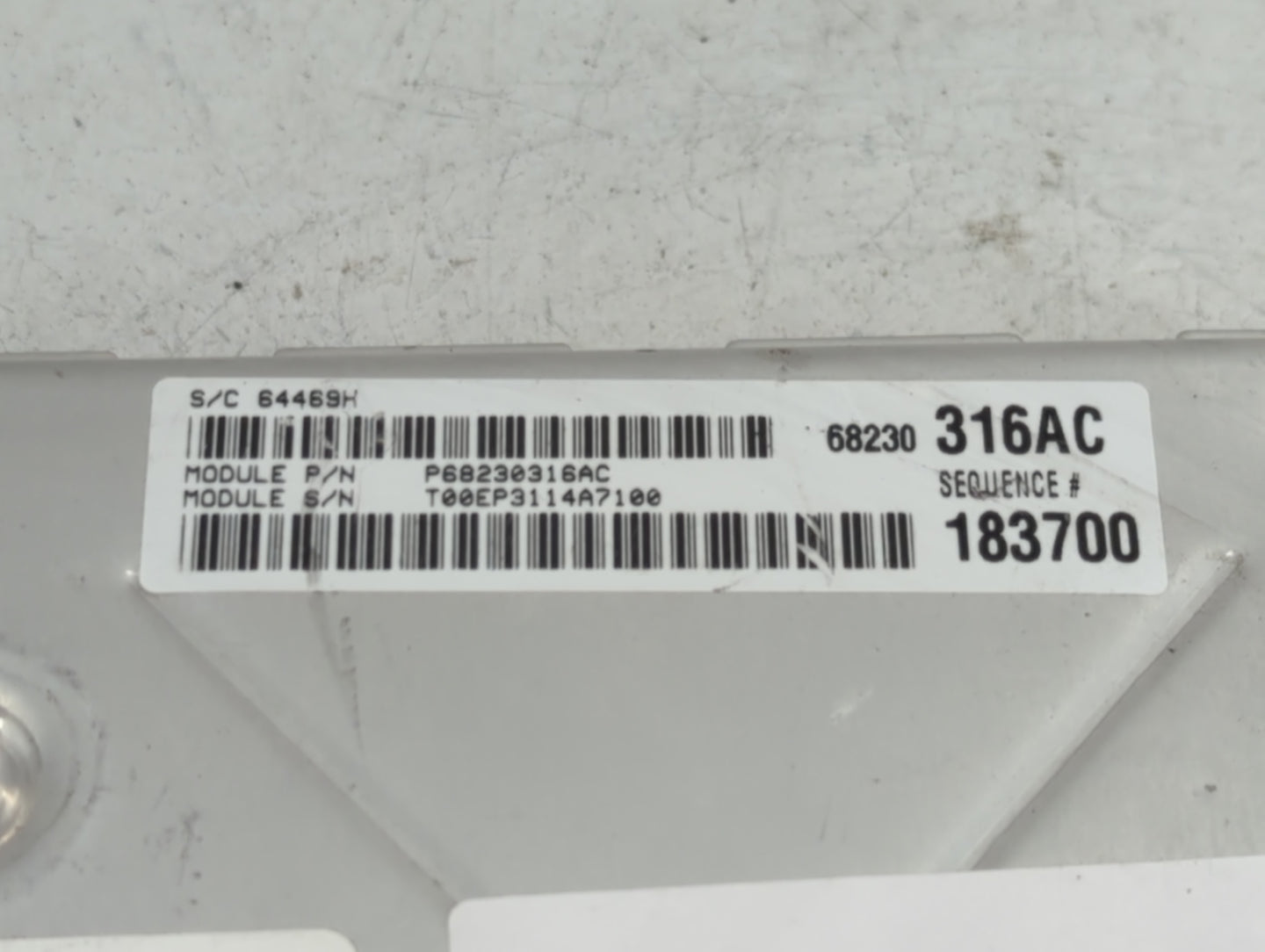 2015 Dodge Charger PCM Engine Control Computer ECU ECM PCU OEM P/N:P68230316AC P05150883AD Fits OEM Used Auto Parts - Oemuse