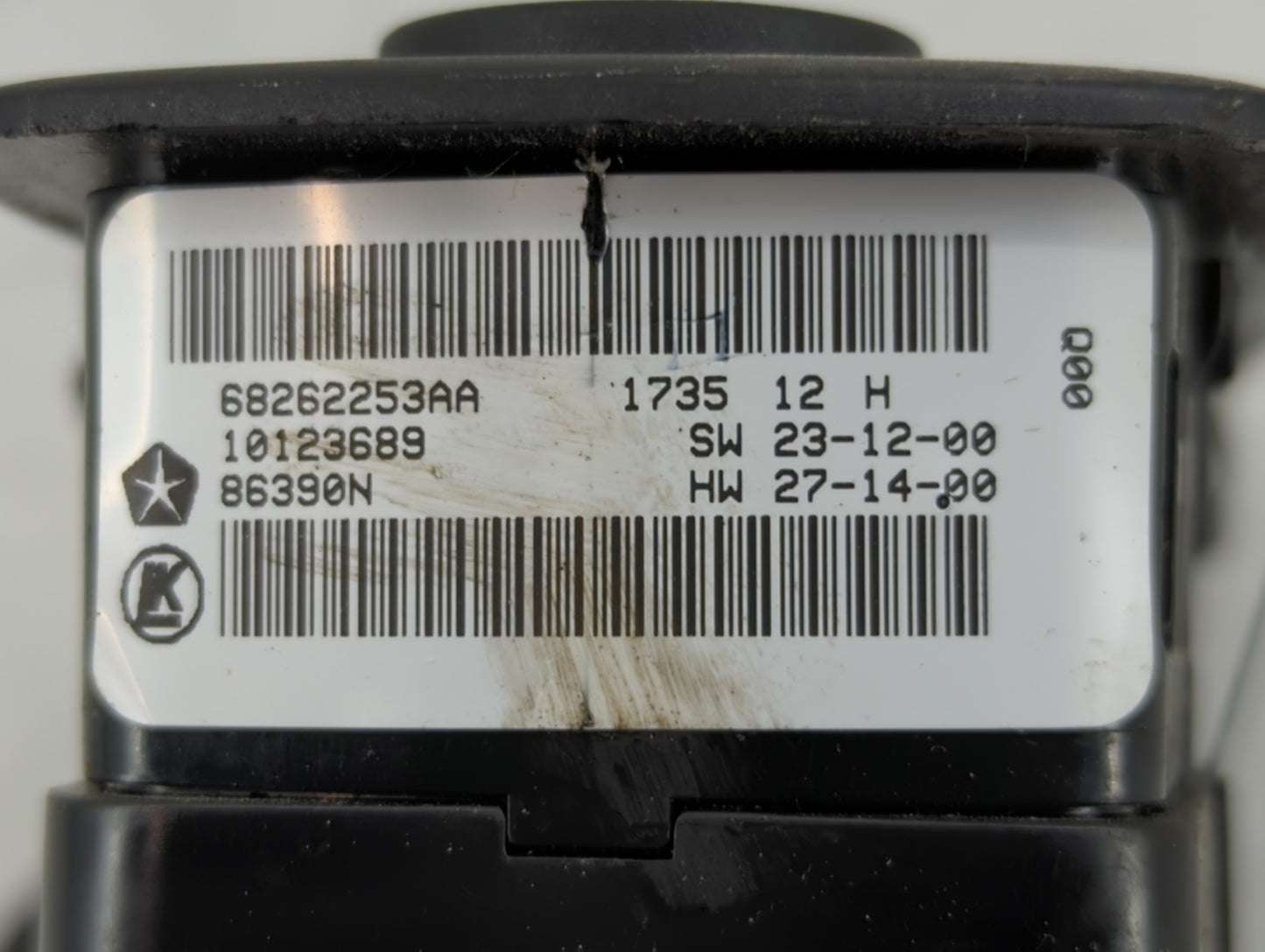 2015-2019 Dodge Charger Master Power Window Switch Replacement Driver Side Left P/N:68262253AA Fits OEM Used Auto Parts - Oe