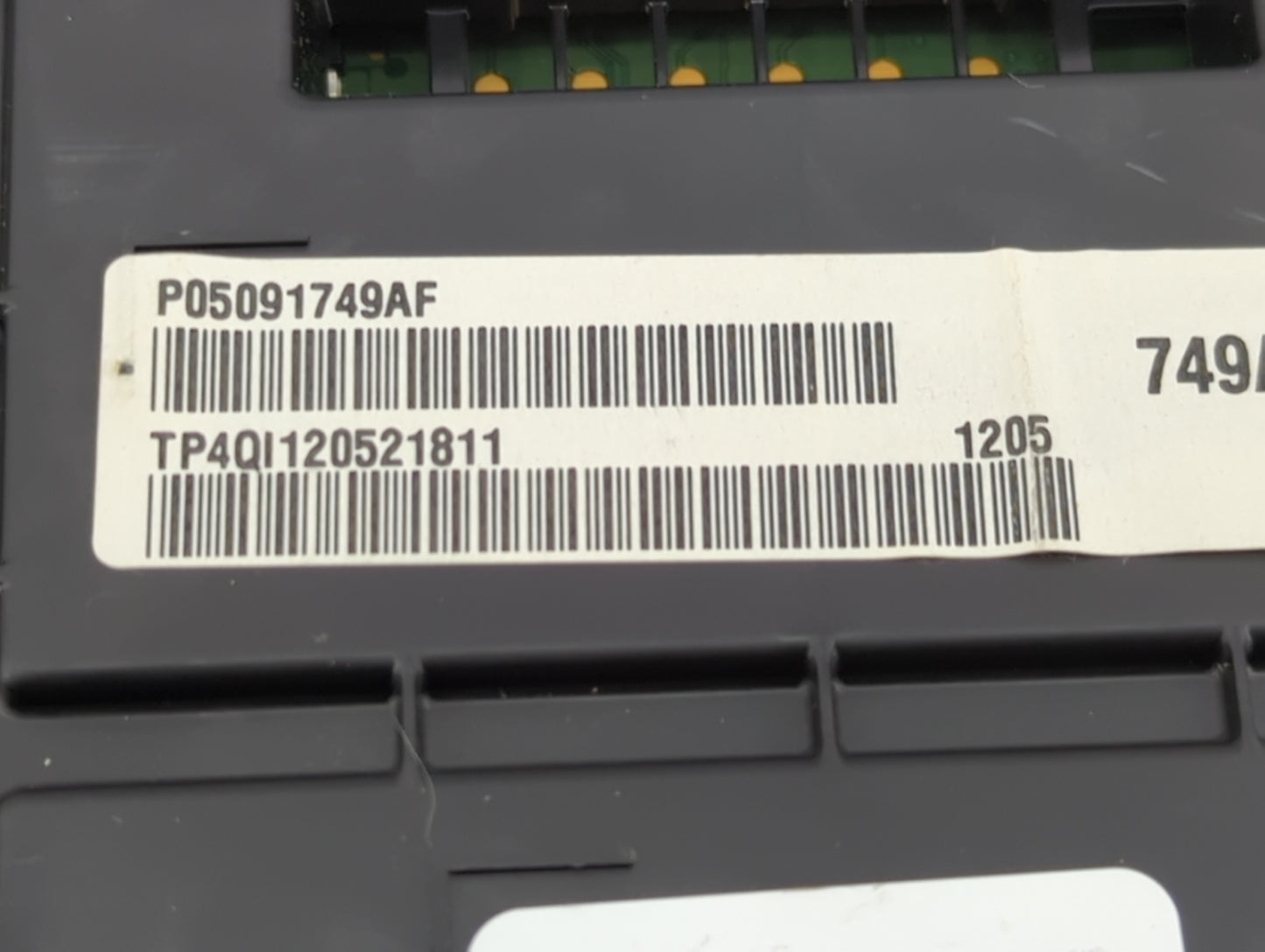2015 Dodge Charger Instrument Cluster Speedometer Gauges P/N:P05091749AF Fits OEM Used Auto Parts - Oemusedautoparts1.com