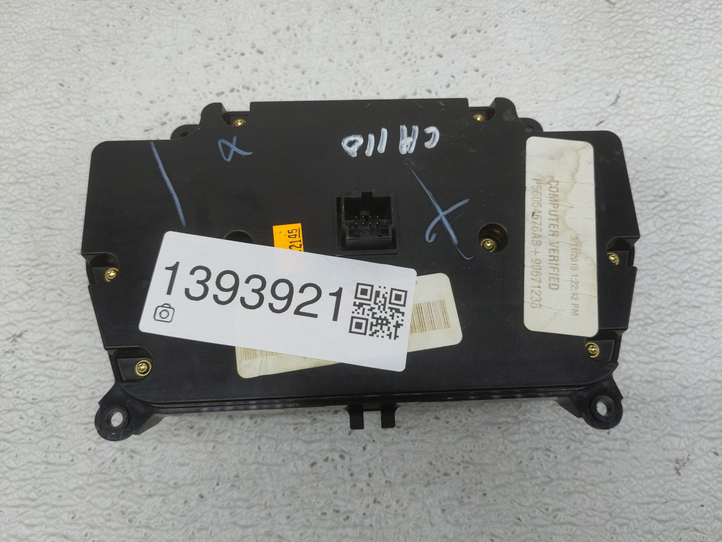 2015-2016 Dodge Charger Radio AM FM Cd Player Receiver Replacement P/N:P56054676AB Fits Fits 2015 2016 OEM Used Auto Parts -