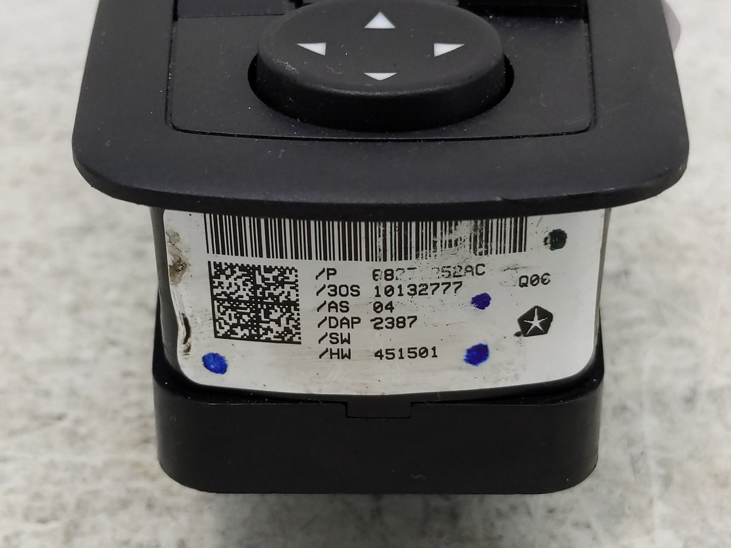 2015-2019 Dodge Charger Master Power Window Switch Replacement Driver Side Left P/N:68262253AA Fits OEM Used Auto Parts - Oe