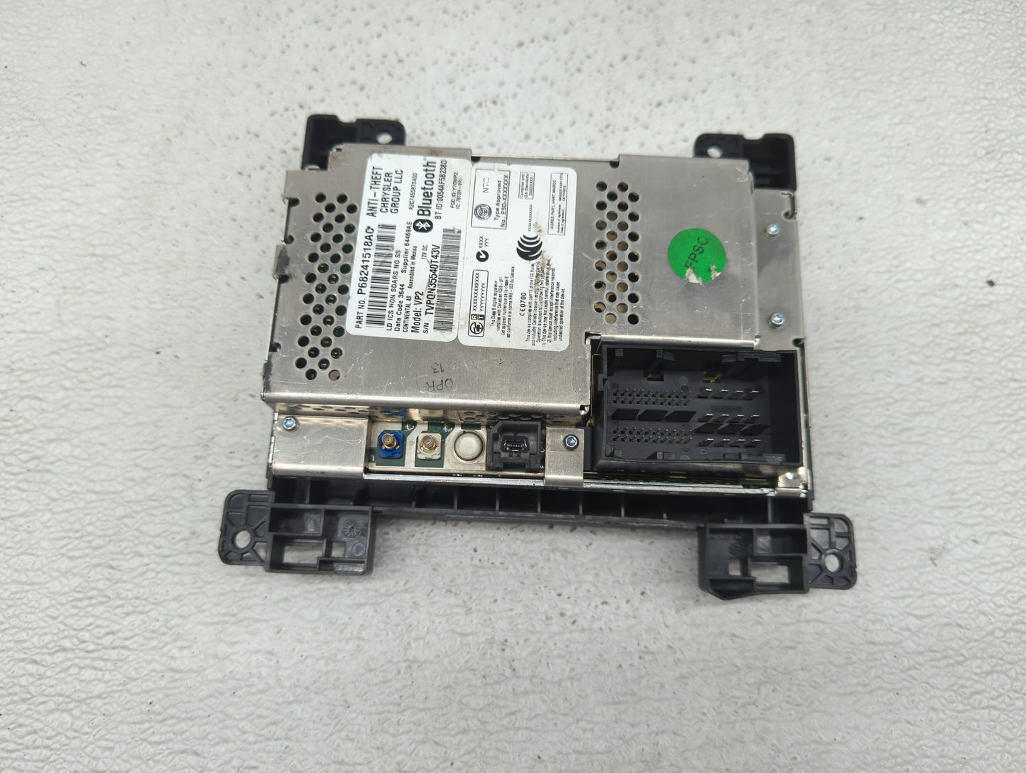 2015 Dodge Charger Radio AM FM Cd Player Receiver Replacement P/N:68241518AC Fits OEM Used Auto Parts - Oemusedautoparts1.co