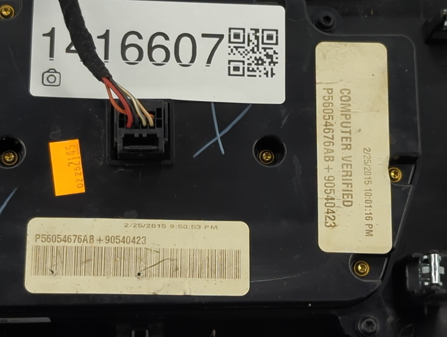 2015-2016 Dodge Charger Climate Control Module Temperature AC/Heater Replacement P/N:P56054676AB Fits Fits 2015 2016 OEM Use