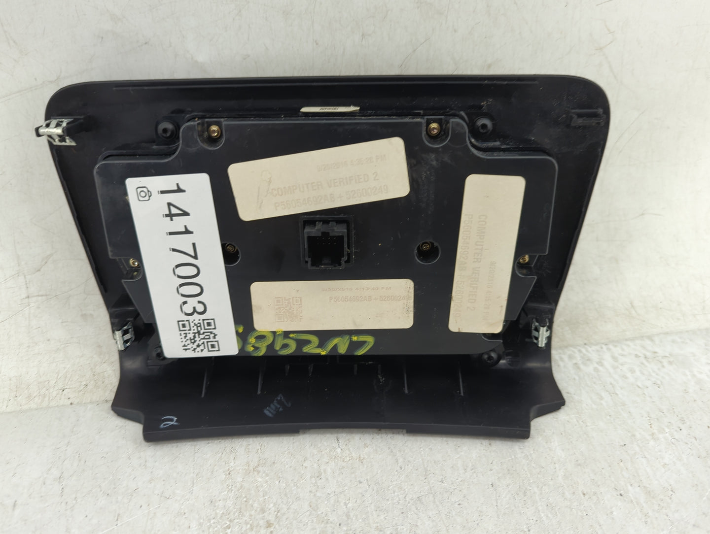 2015-2016 Dodge Charger Climate Control Module Temperature AC/Heater Replacement P/N:56054692AB Fits Fits 2015 2016 OEM Used