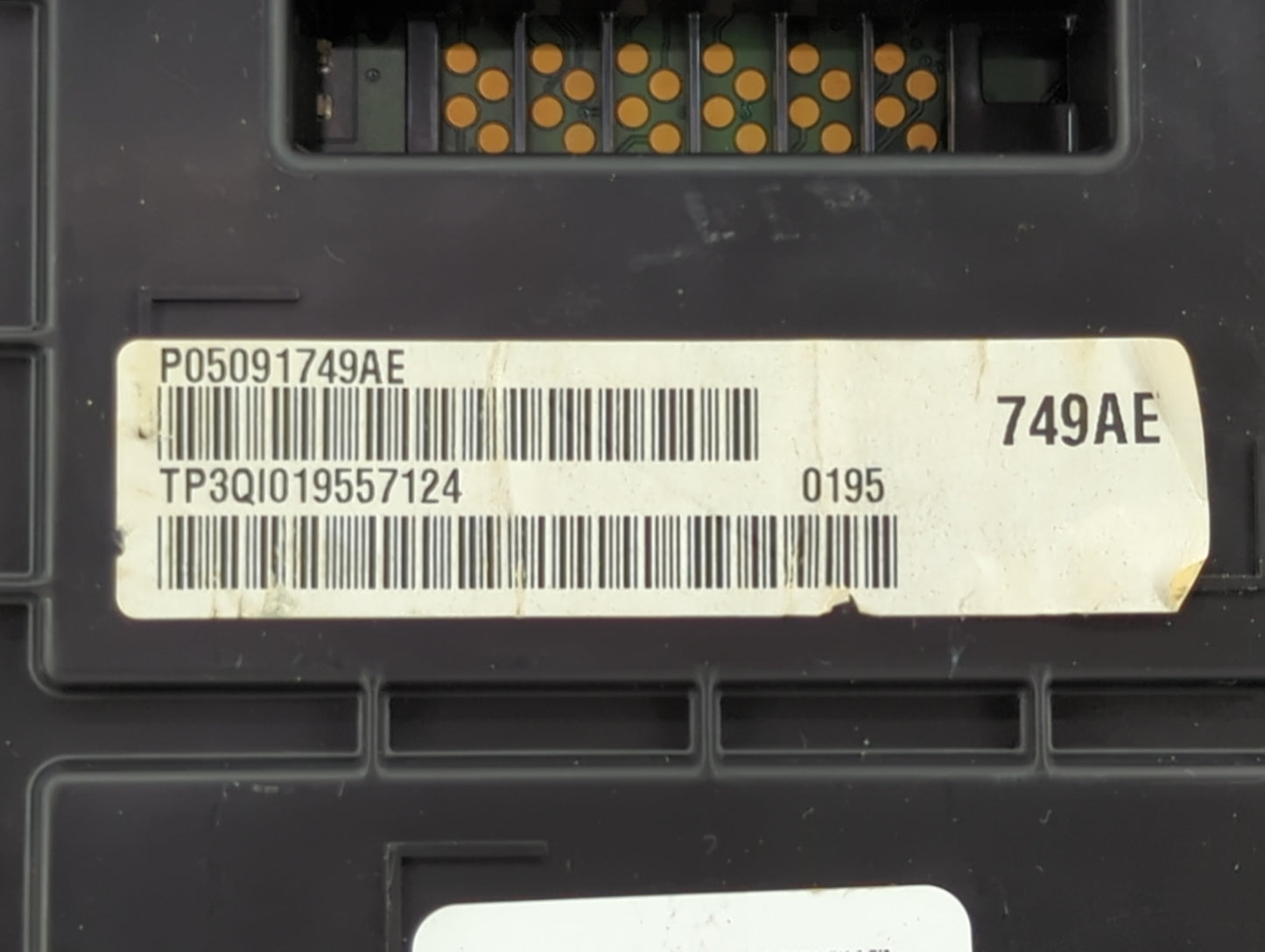 2015 Dodge Charger Instrument Cluster Speedometer Gauges P/N:P05091749AE Fits OEM Used Auto Parts - Oemusedautoparts1.com
