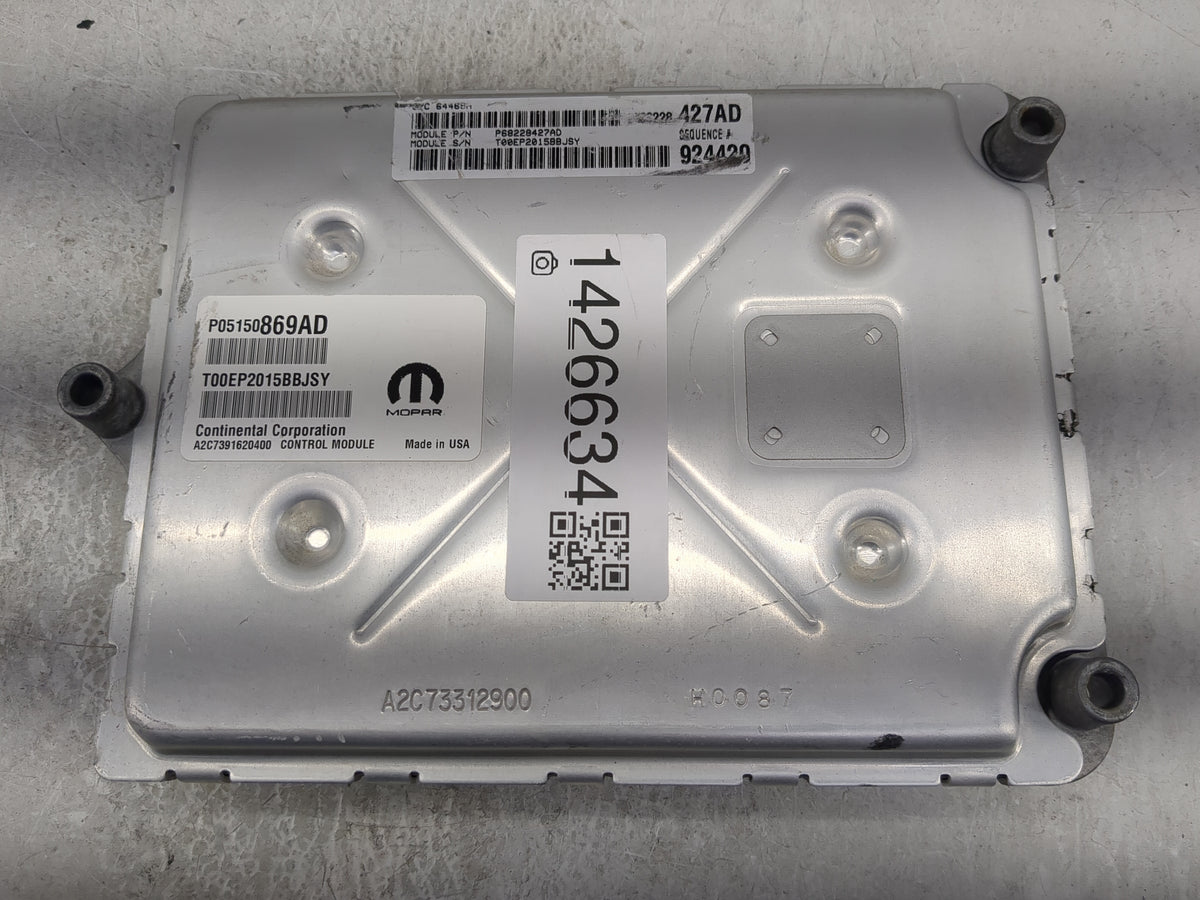 2015 Dodge Charger PCM Engine Control Computer ECU ECM PCU OEM P/N:P05150869AD P68229427AD, A2C7391620400, A2C73312900 Fits 