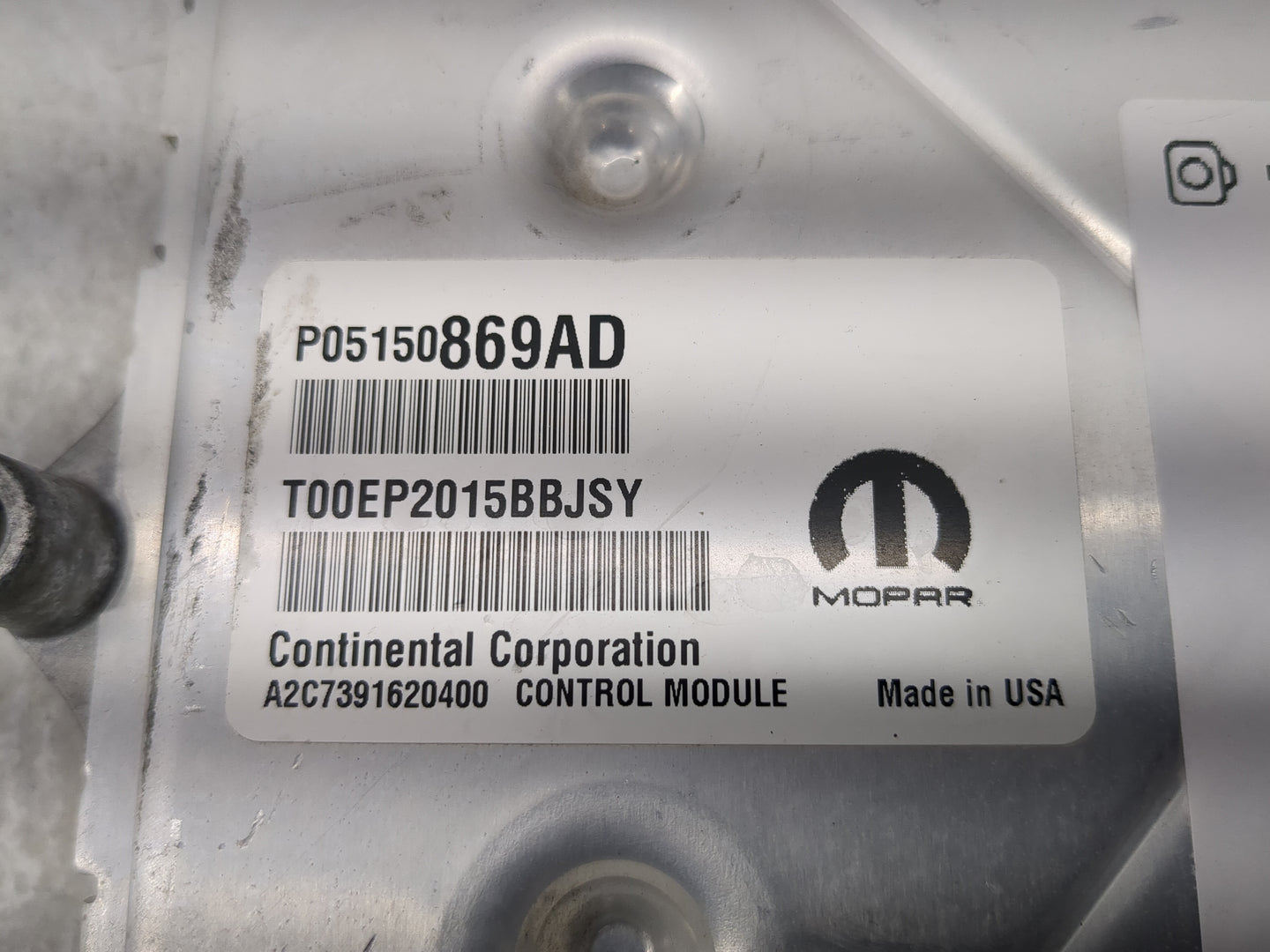 2015 Dodge Charger PCM Engine Control Computer ECU ECM PCU OEM P/N:P05150869AD P68229427AD, A2C7391620400, A2C73312900 Fits 