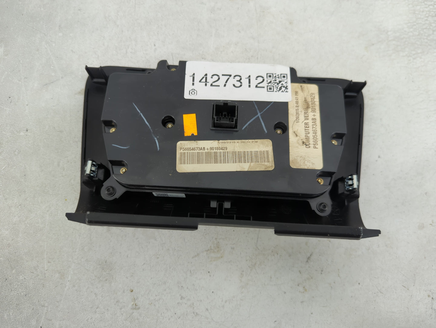 2015-2016 Dodge Charger Climate Control Module Temperature AC/Heater Replacement P/N:P56054673AB Fits Fits 2015 2016 OEM Use