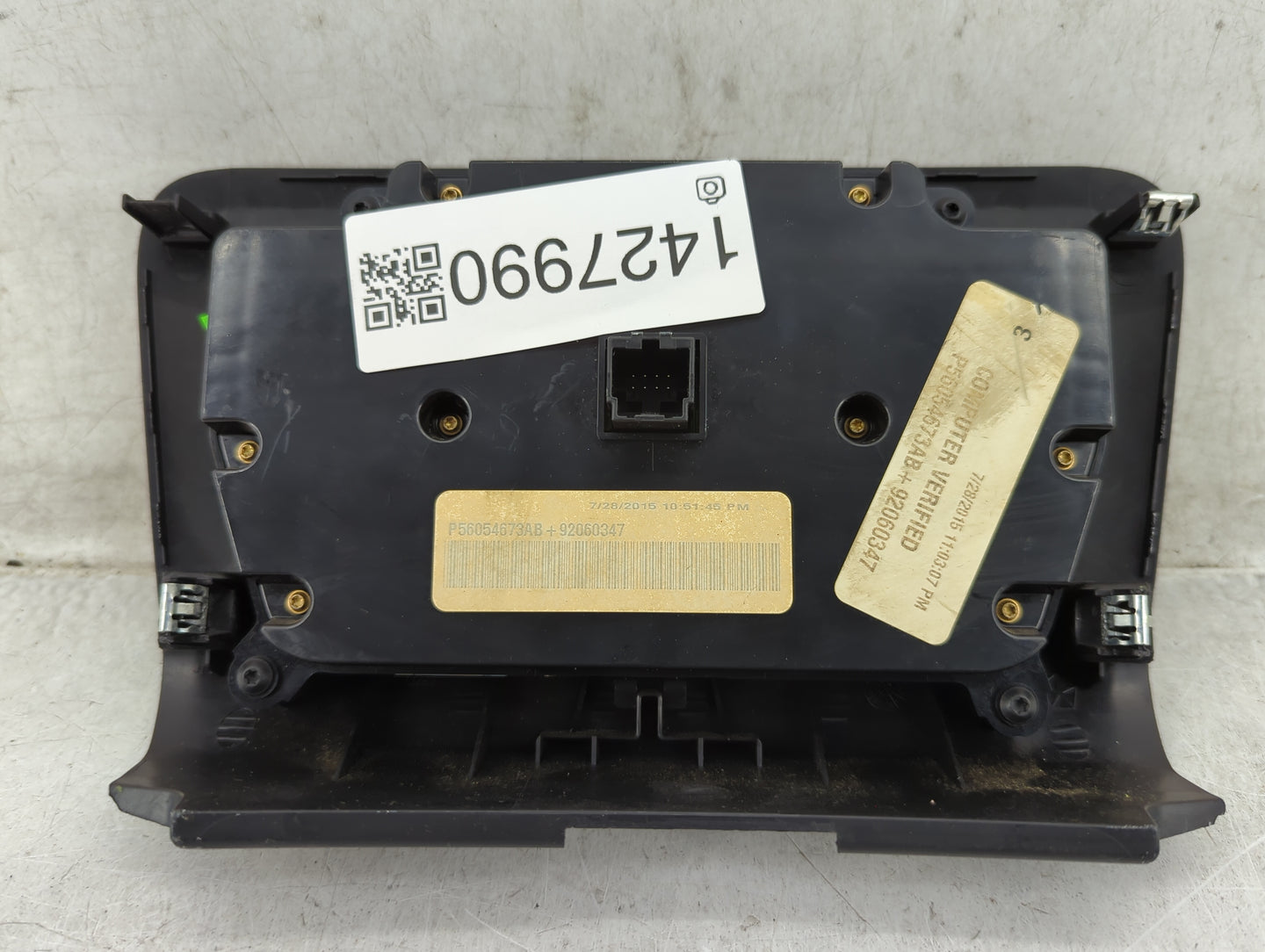 2015-2016 Dodge Charger Climate Control Module Temperature AC/Heater Replacement P/N:P56054673AB 92060347 Fits Fits 2015 201