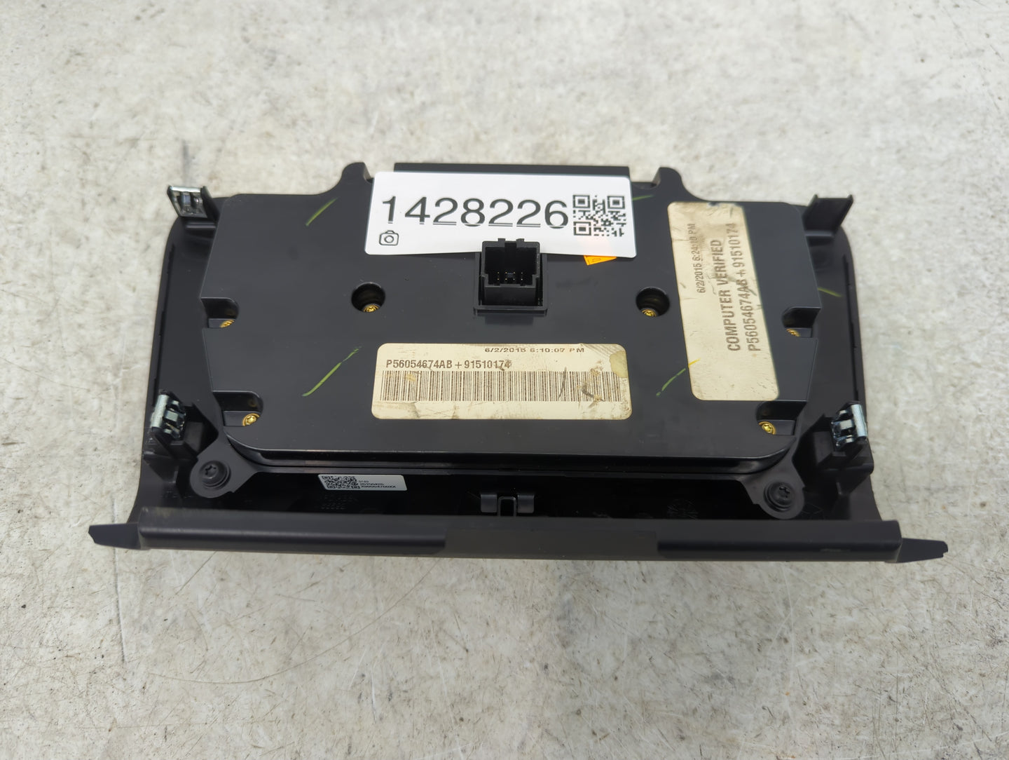 2015-2016 Dodge Charger Climate Control Module Temperature AC/Heater Replacement P/N:P56054674AB Fits Fits 2015 2016 OEM Use