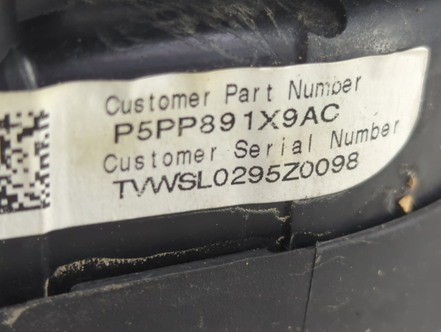 2015 Dodge Charger Air Bag Driver Left Steering Wheel Mounted P/N:P5PP891X9AC TVWSL0295Z0098 Fits OEM Used Auto Parts - Oemu