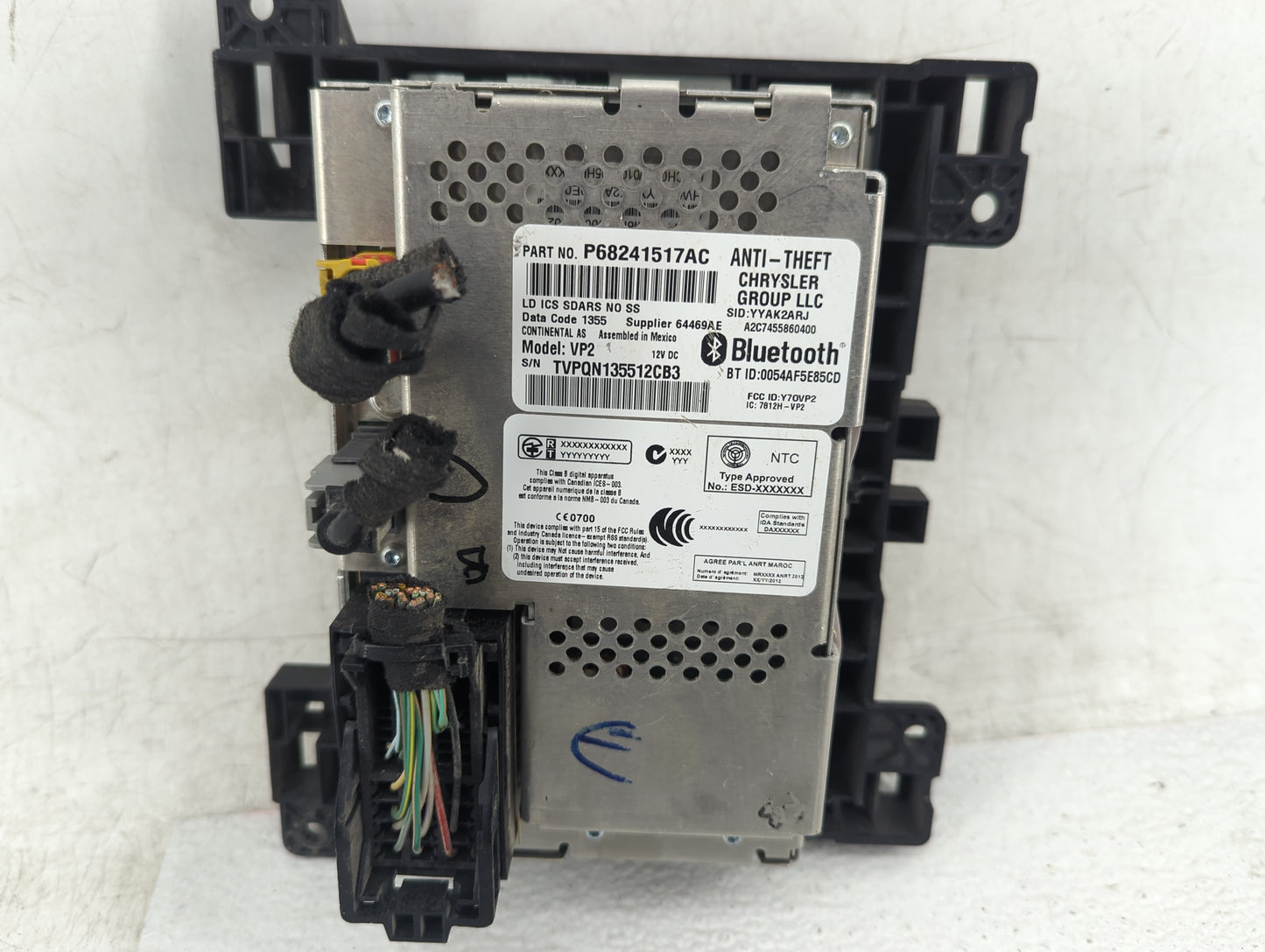 2015 Dodge Charger Information Display Screen Black - Oemusedautoparts1.com
