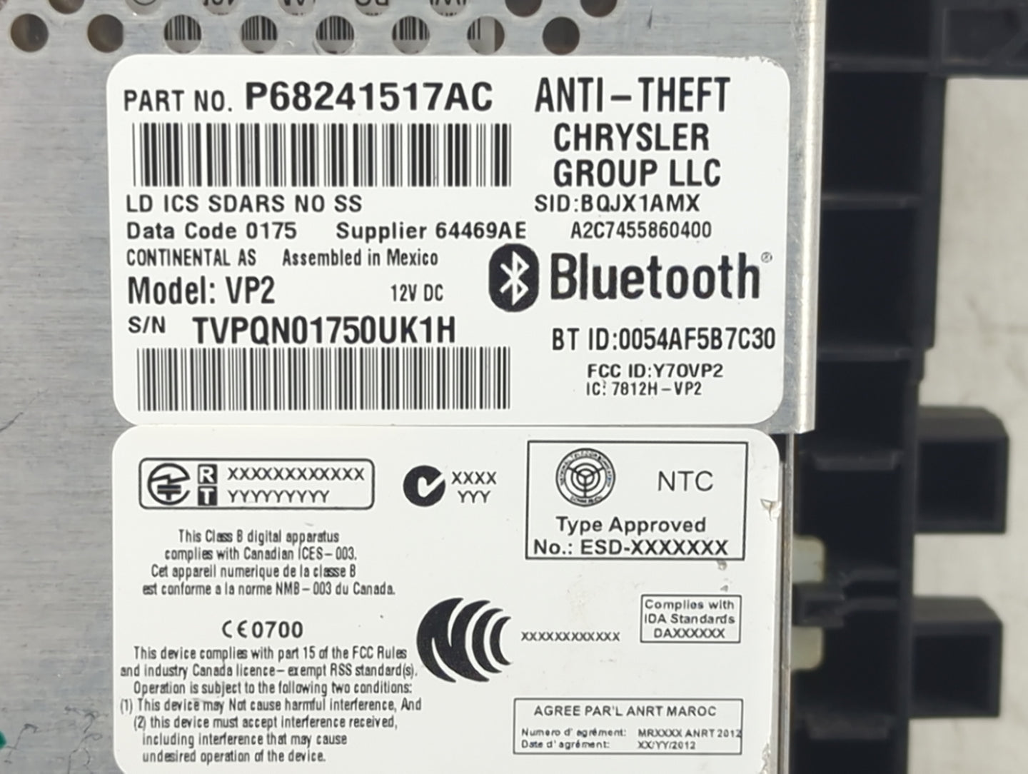 2015 Dodge Charger Information Display Screen - Oemusedautoparts1.com