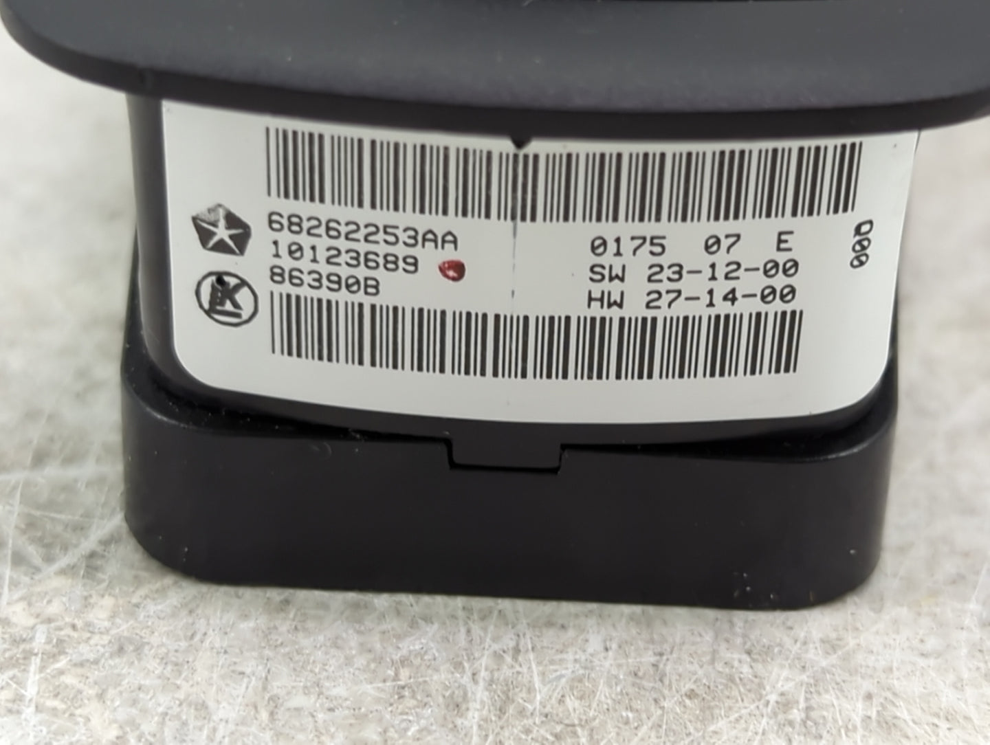 2015-2019 Dodge Charger Master Power Window Switch Replacement Driver Side Left P/N:68262253AA Fits OEM Used Auto Parts - Oe