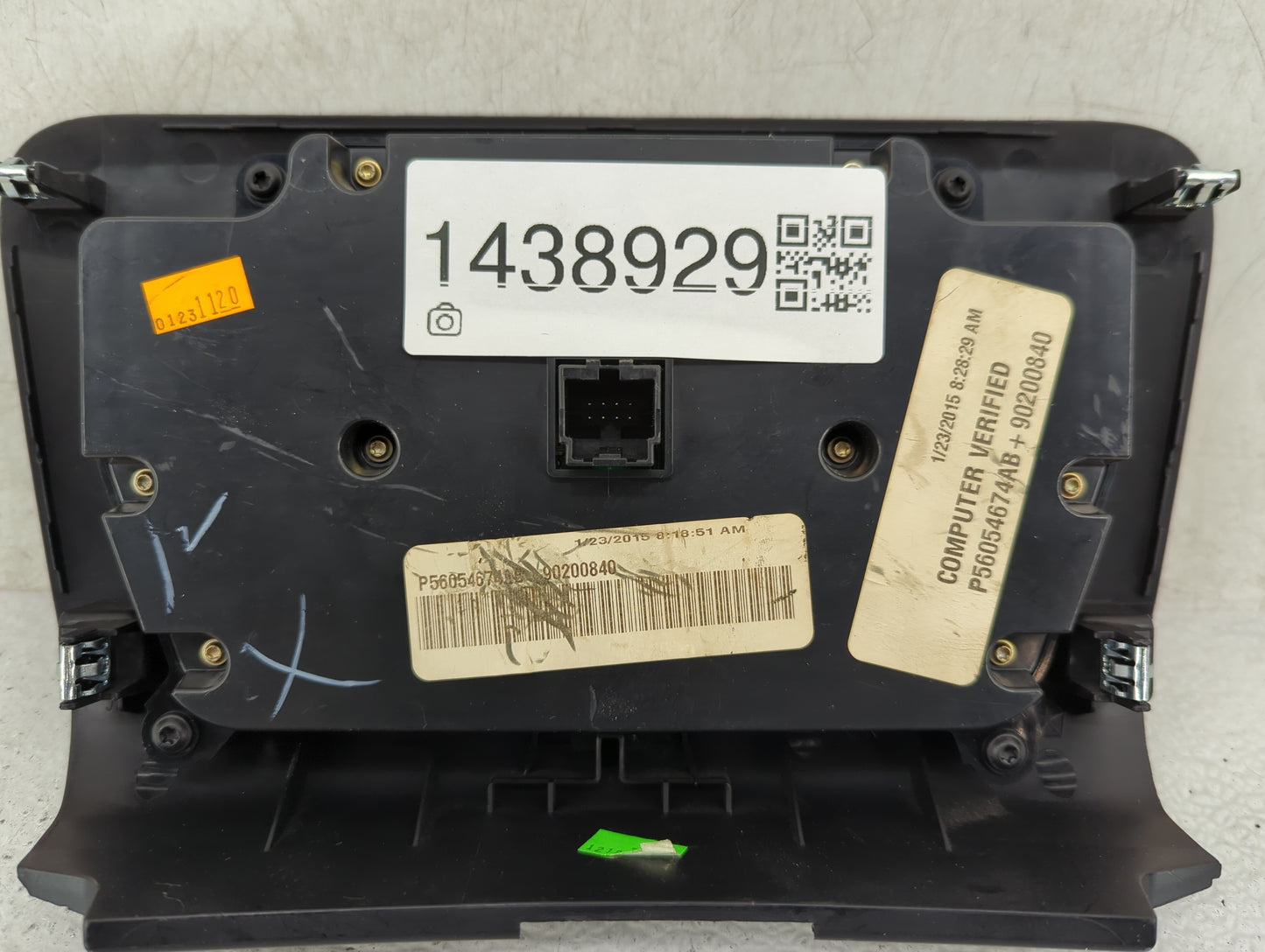 2015-2016 Dodge Charger Climate Control Module Temperature AC/Heater Replacement Fits Fits 2015 2016 OEM Used Auto Parts - O