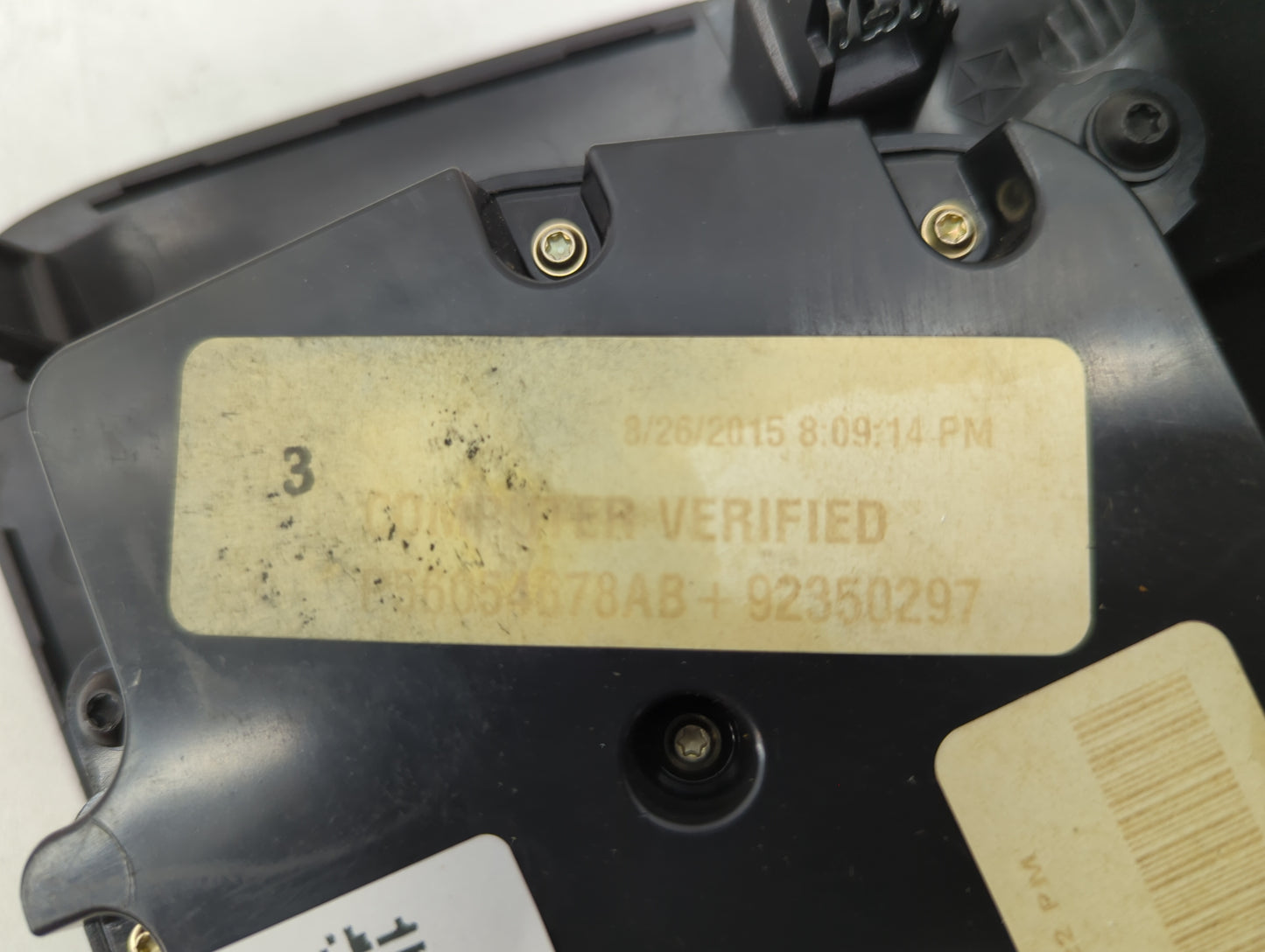 2015 Dodge Charger Climate Control Module Temperature AC/Heater Replacement P/N:P56054678AB 92350297 Fits OEM Used Auto Part