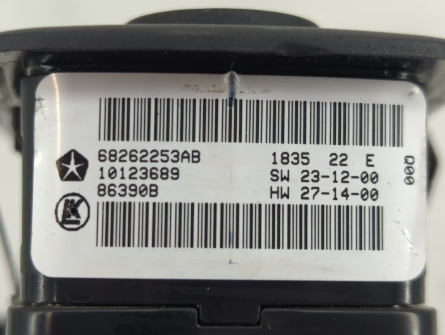 2015-2019 Dodge Charger Master Power Window Switch Replacement Driver Side Left P/N:68262253AB 10123689 Fits OEM Used Auto P