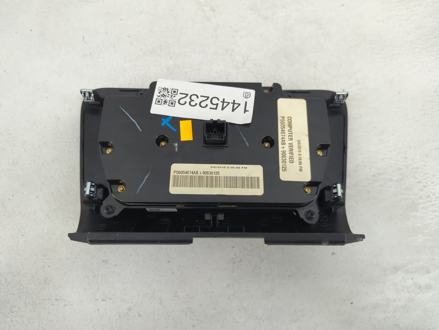 2015-2016 Dodge Charger Climate Control Module Temperature AC/Heater Replacement P/N:P56054674AB 90630125 Fits Fits 2015 201