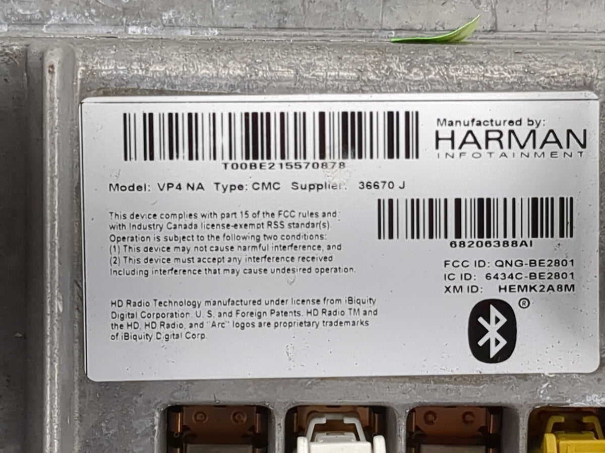 2015 Dodge Charger Information Radio Display Screen - Oemusedautoparts1.com