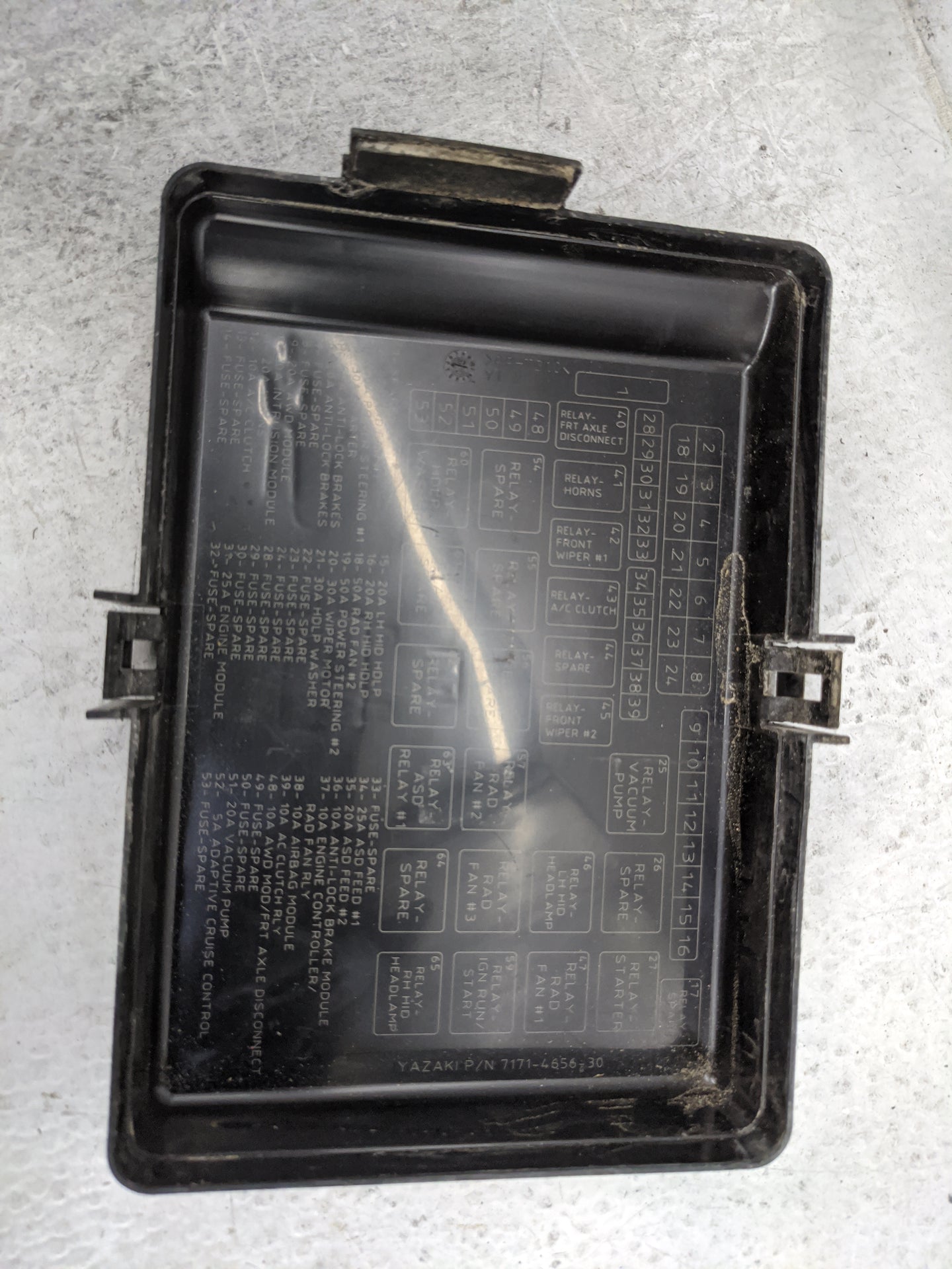 2015-2016 Dodge Charger Fusebox Fuse Box Panel Relay Module P/N:7154-7630-30 7171-4656-30 Fits Fits 2015 2016 OEM Used Auto 