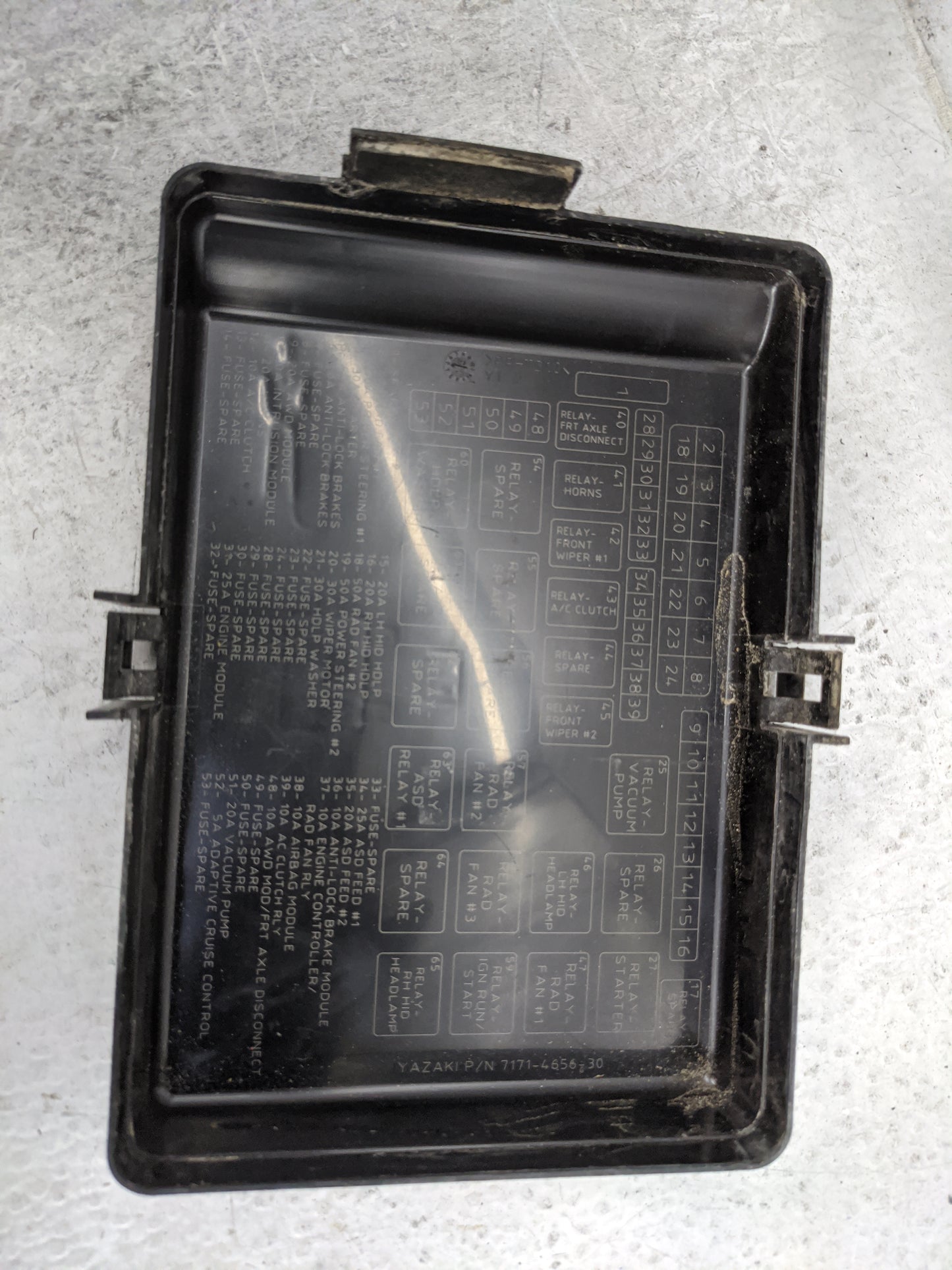 2015-2016 Dodge Charger Fusebox Fuse Box Panel Relay Module P/N:7154-7630-30 7171-4656-30 Fits Fits 2015 2016 OEM Used Auto 