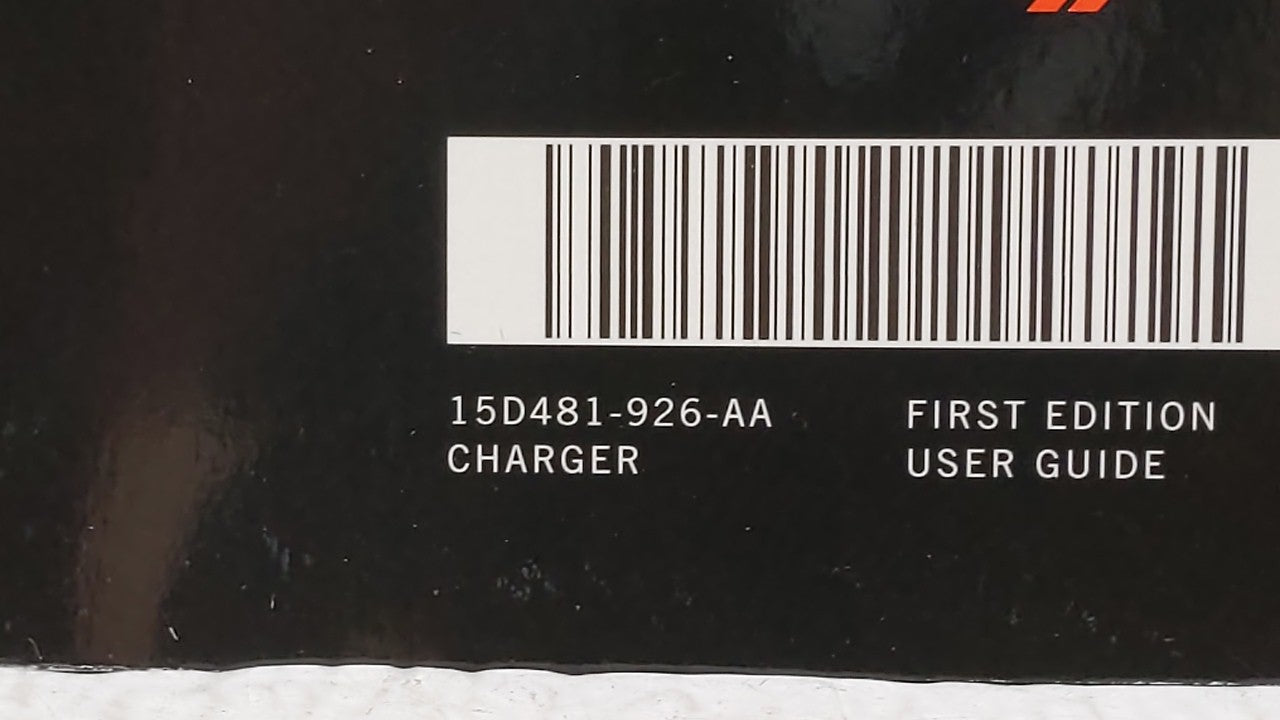 2015 Dodge Charger Owners Manual Book Guide OEM Used Auto Parts - Oemusedautoparts1.com